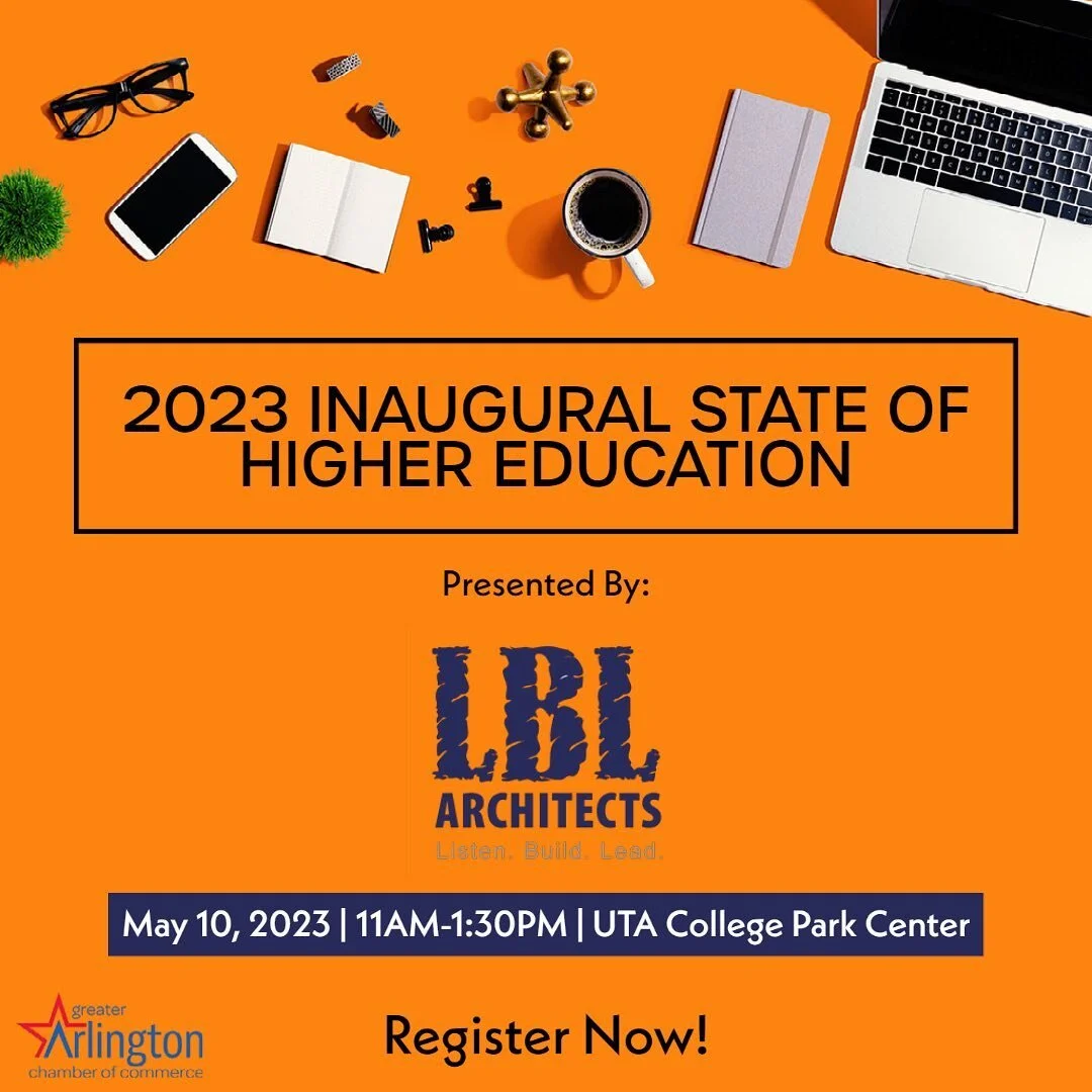 Here is your last chance to register for @greaterarlingtontx Inaugural State of Higher Education! We are excited to be the presenting sponsor for an event that highlights two schools that many members of our team have attended @utarlington and @tarra