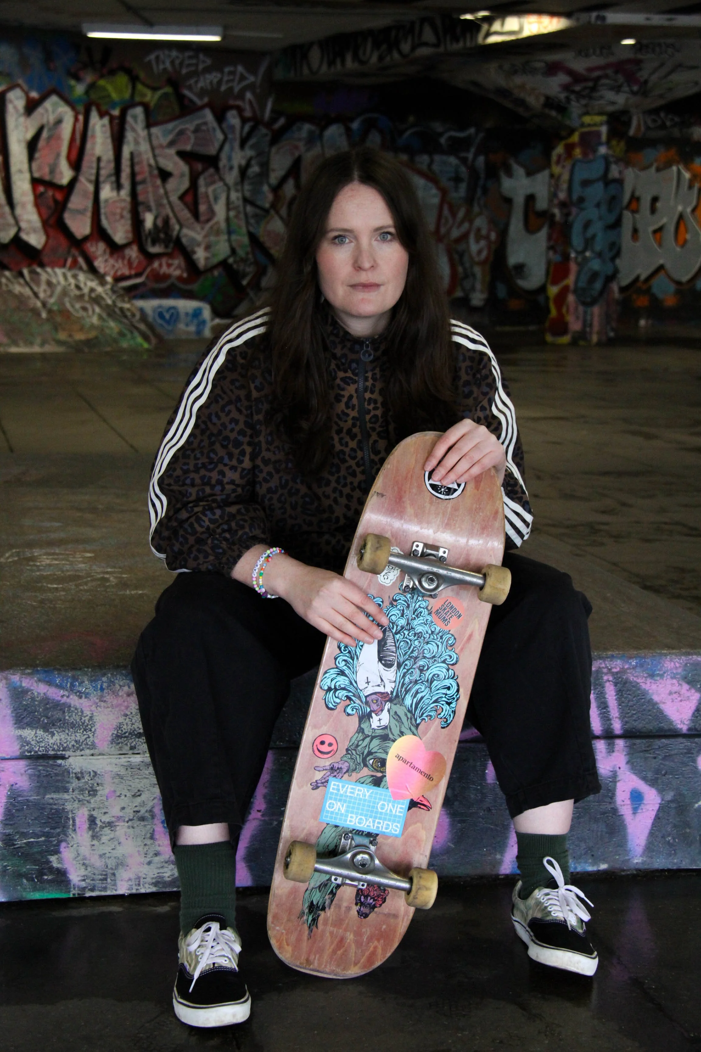 Jardena Templeton, member of the London Skate Mums club.