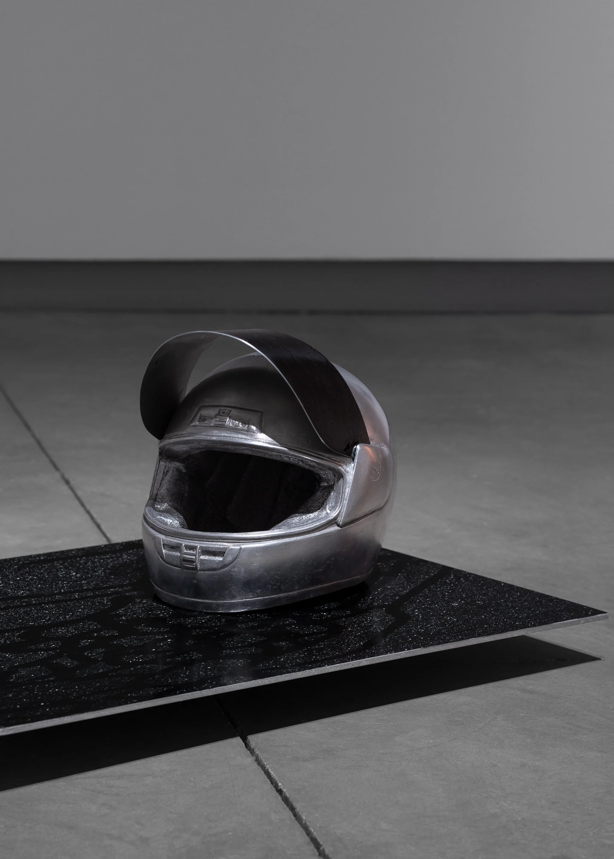 Black Mirror | cast aluminum, dye-sublimation and inkjet print | Photographed by Joel Tsui