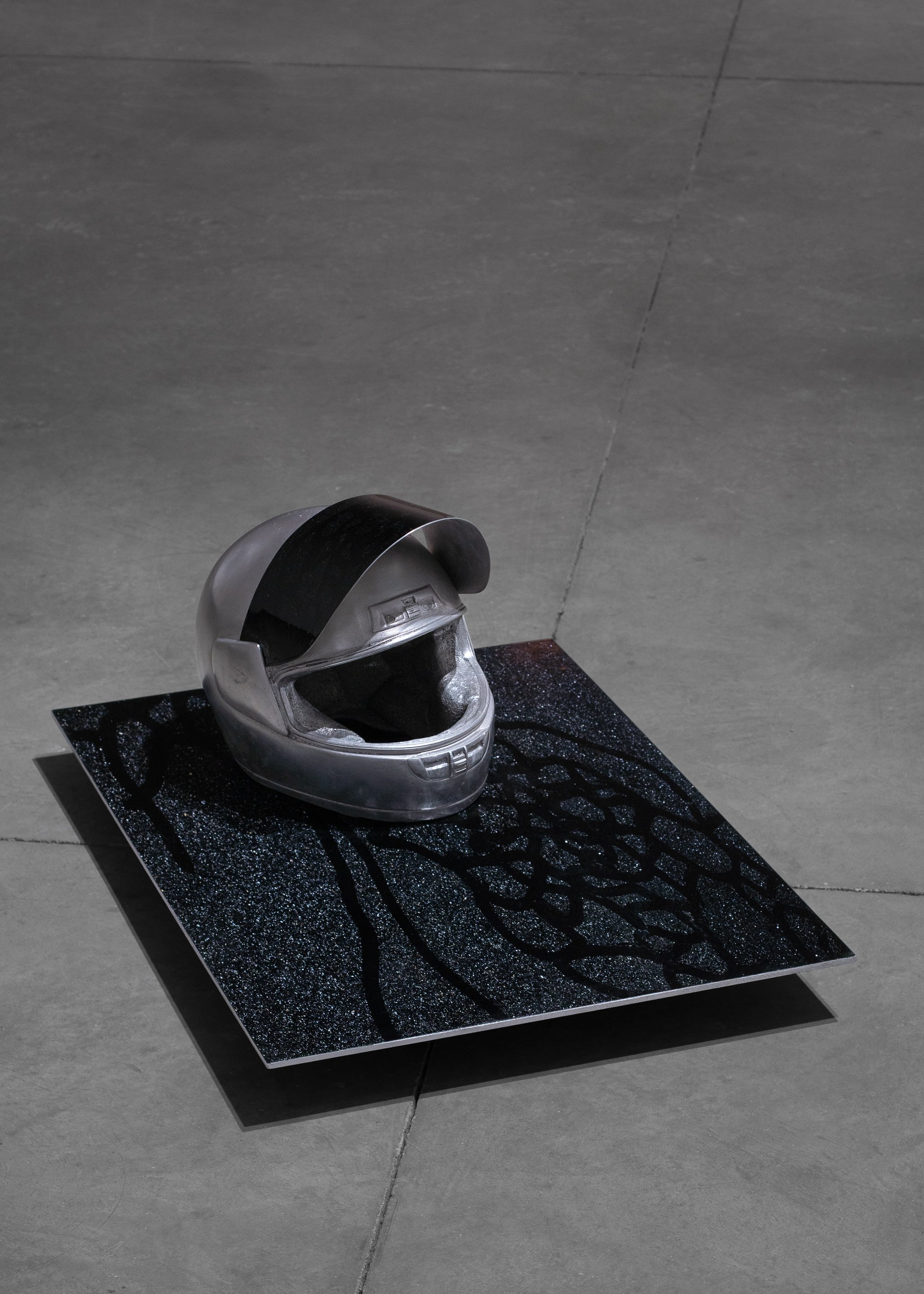 Black Mirror | cast aluminum, dye-sublimation and inkjet print | Photographed by Joel Tsui