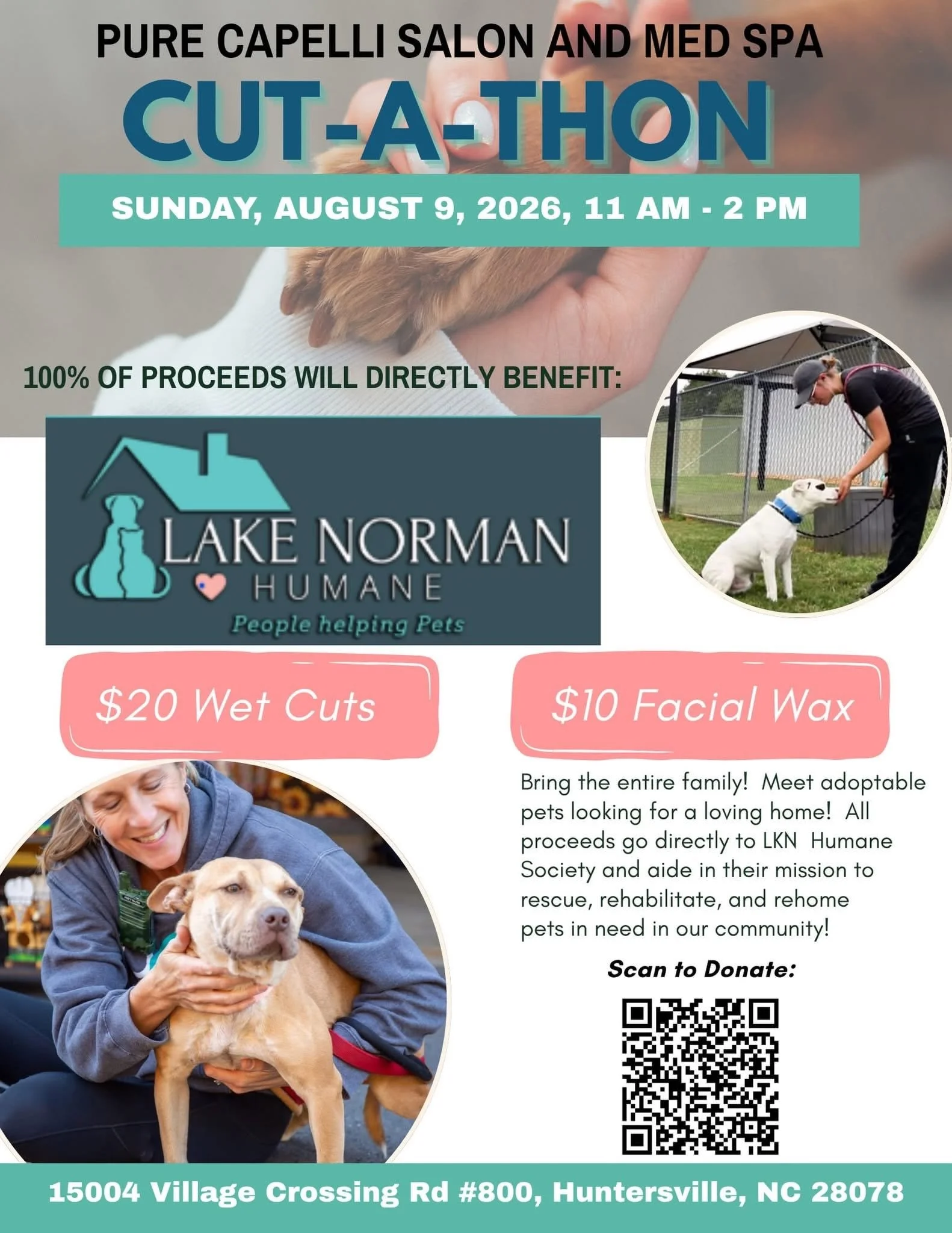 Pure Capelli Salon Cut-A-Thon fundraiser