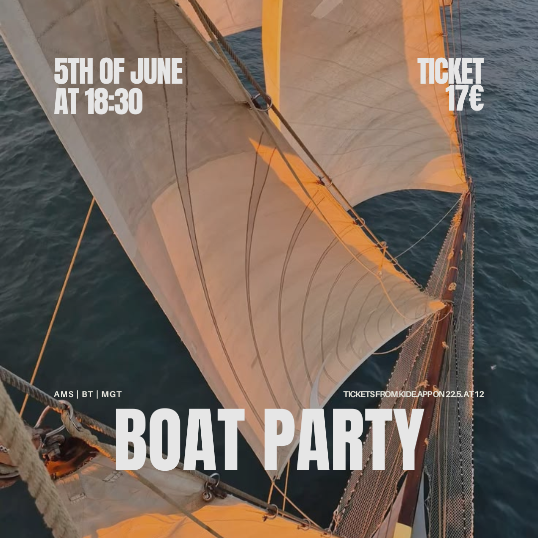 AMS x BT x MGT Boat Party 5.6.2026!