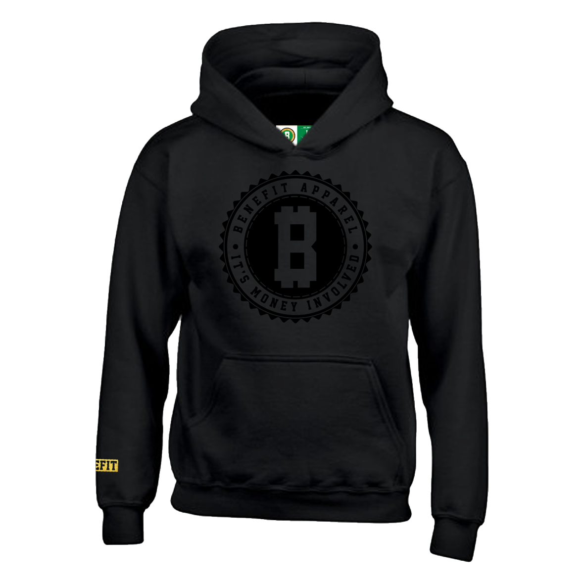 Benefit Apparel Seal Hoodie (Black/Black)