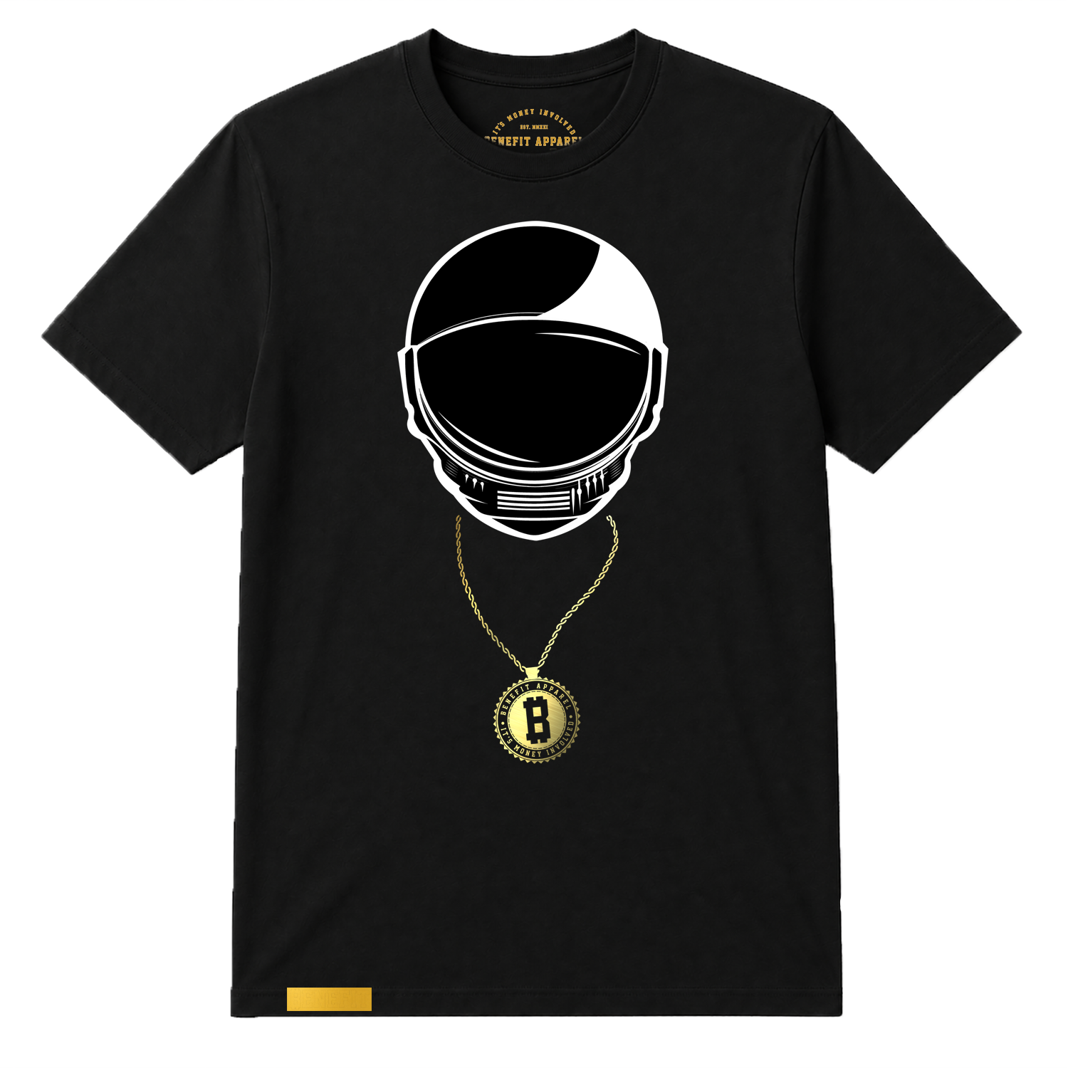 Chaining Day Tee (Black/White/Gold)