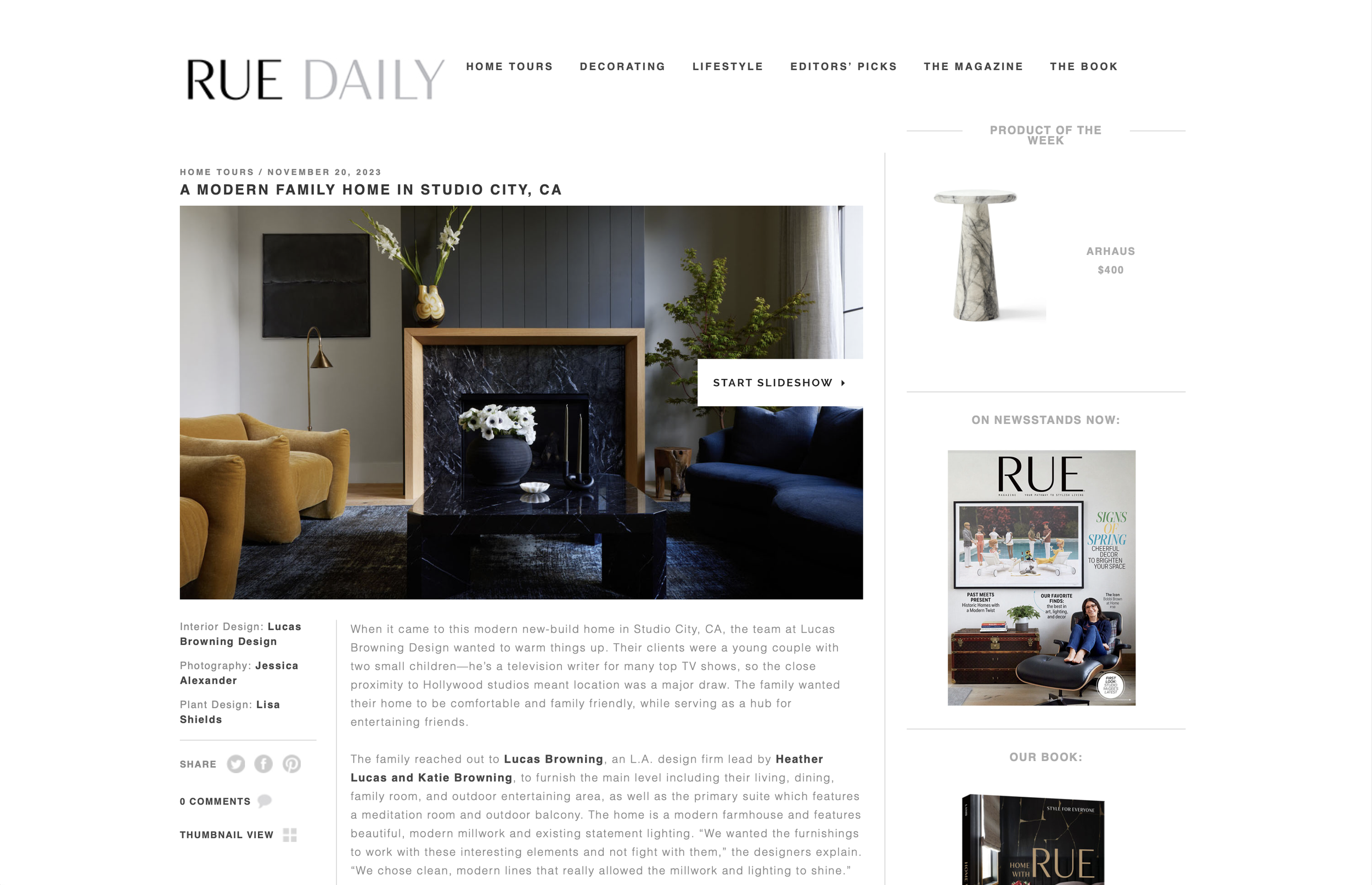 lisa shields rue magazine plant design