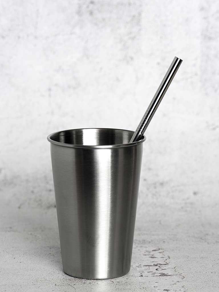wholesale 50pcs/lot Metal 8mm Extra Wide Straw Stainless Steel Drinking Straws 