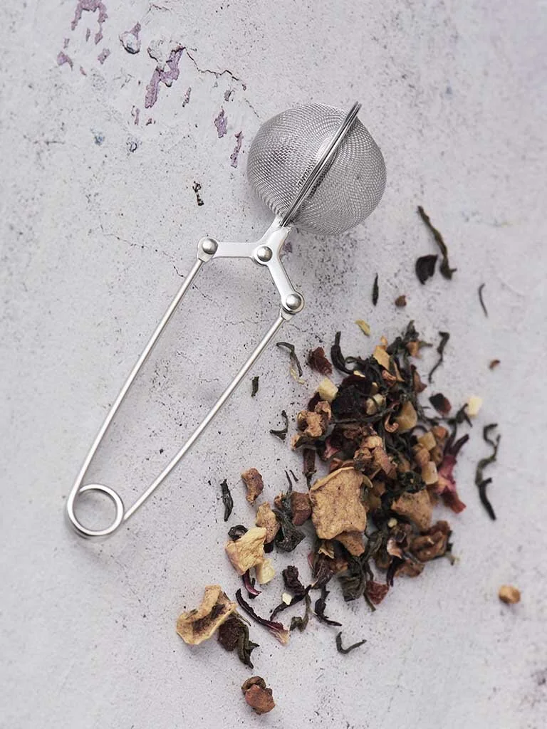 Stainless Ball Tea Strainer with Tea