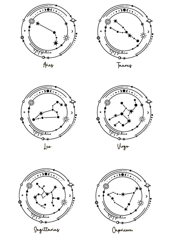 Zodiac Constellation Set