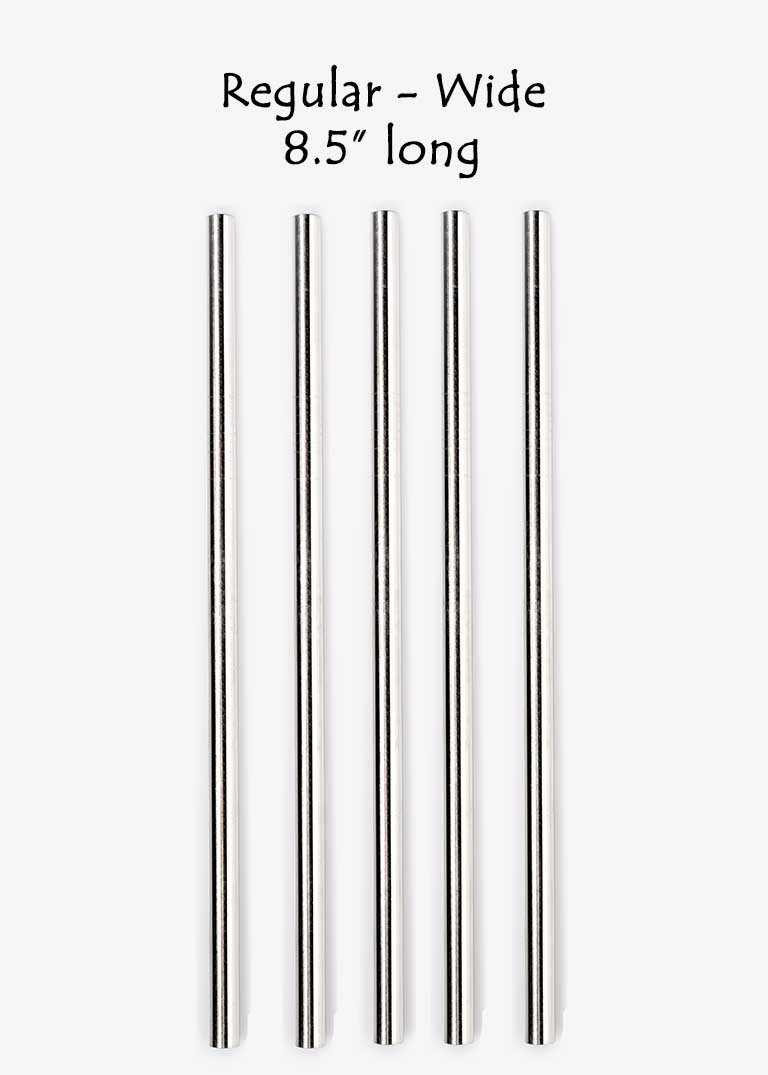 Stainless Steel Straw 24pcs In Bulk.Ultra Long 10.5 Reusable Straight  Metal Straws in Bulk Order for Drinks (10.5 - Silver, 24pcs - Straight)