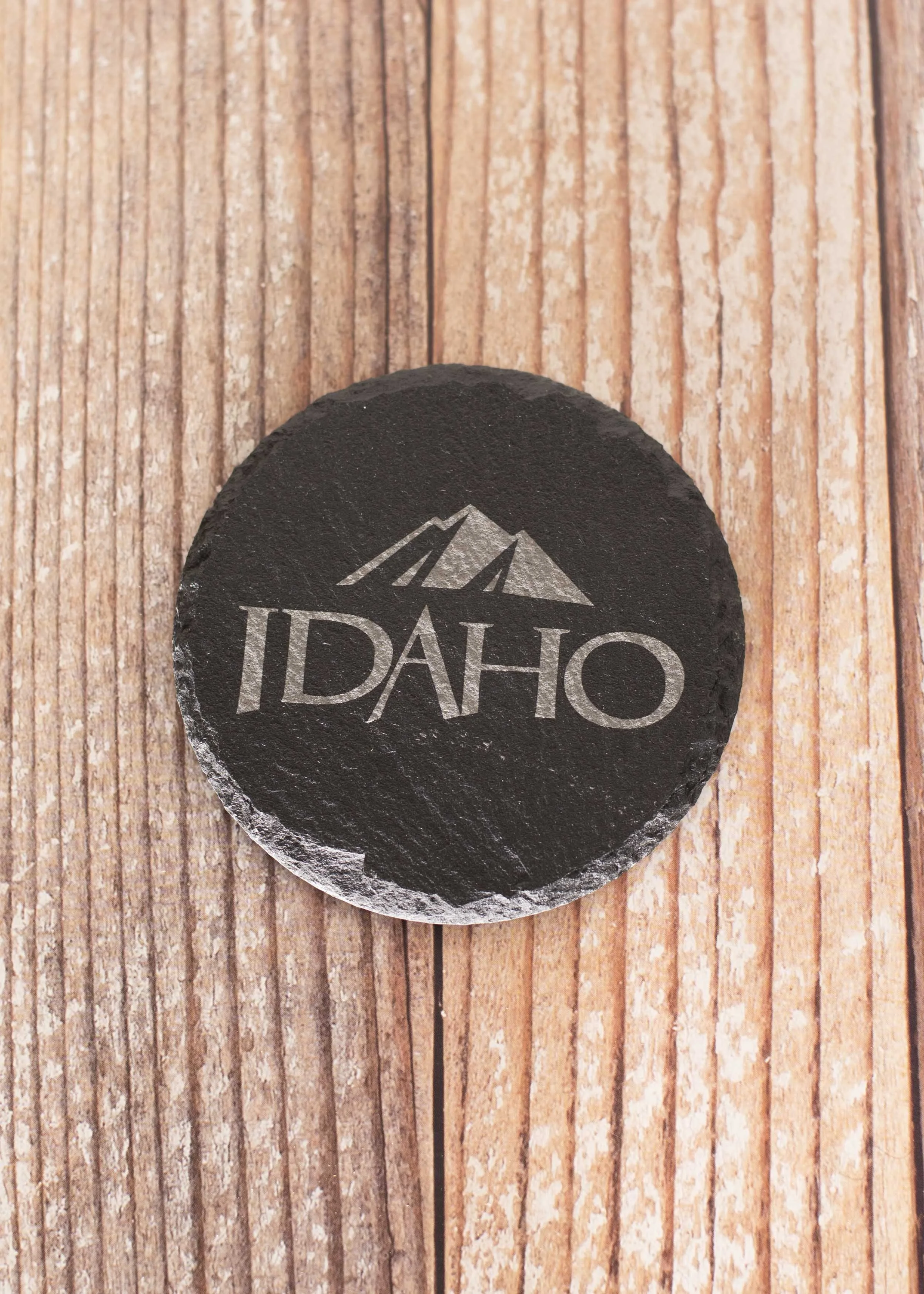 Idaho Souvenir Slate Coasters – Laser Engraved