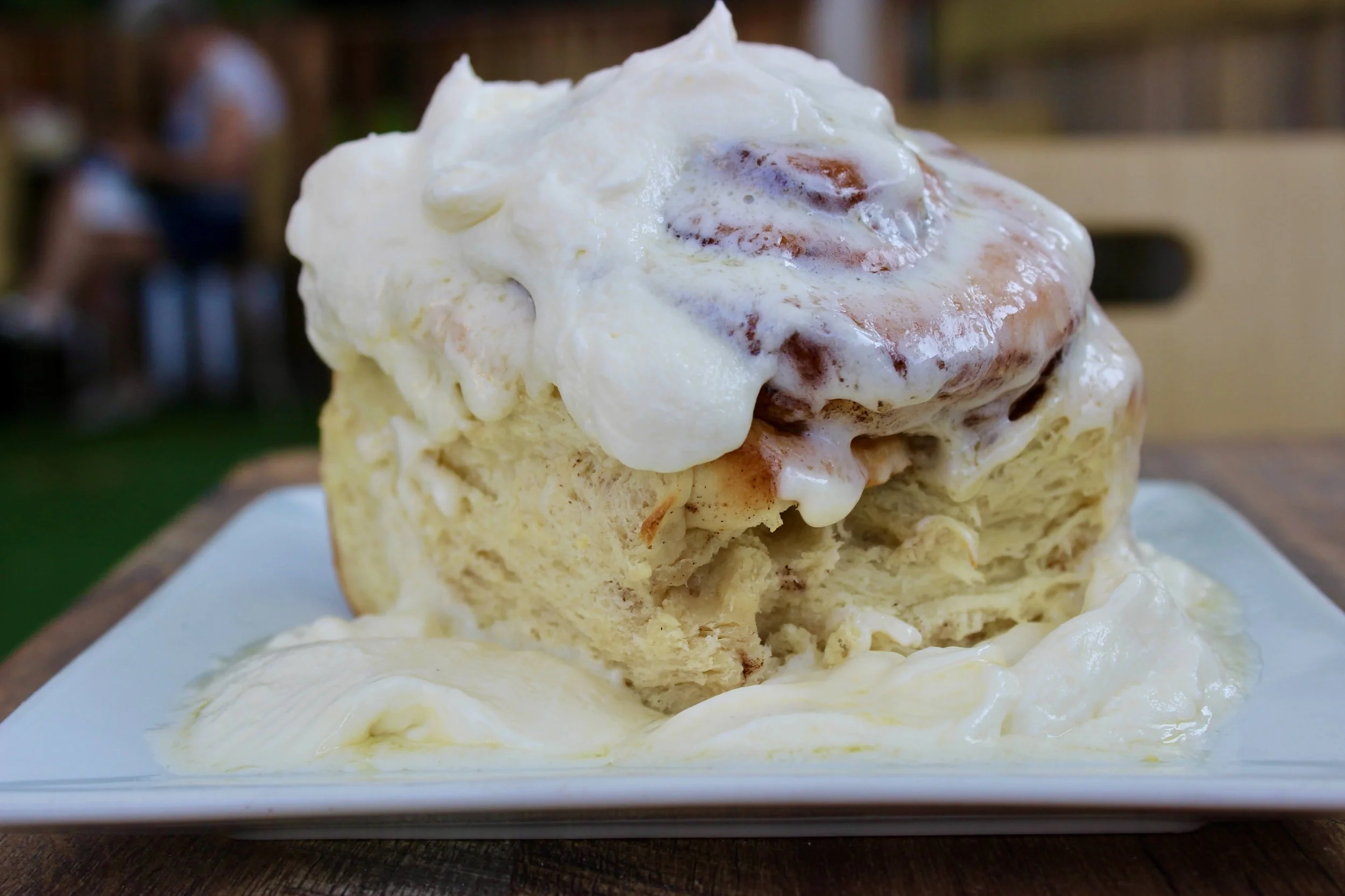 Cinnamon Bun with Cream Cheese Frosting