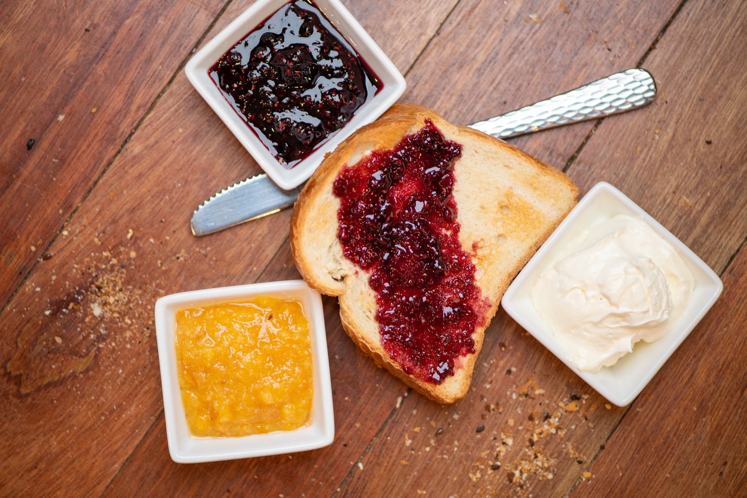 Toast with house made Jam