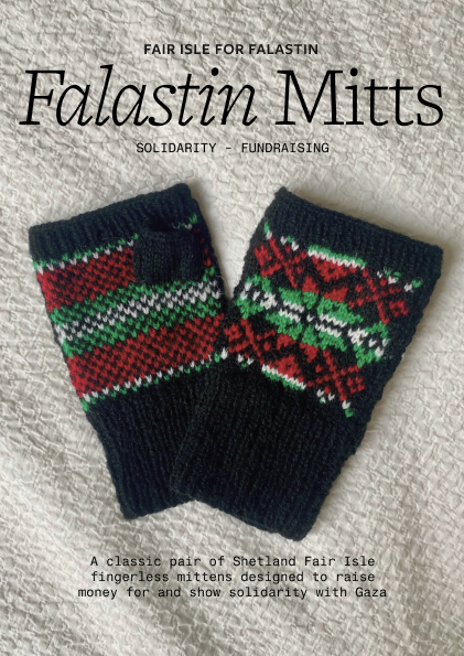 Falastin Fingerless Mittens Pattern