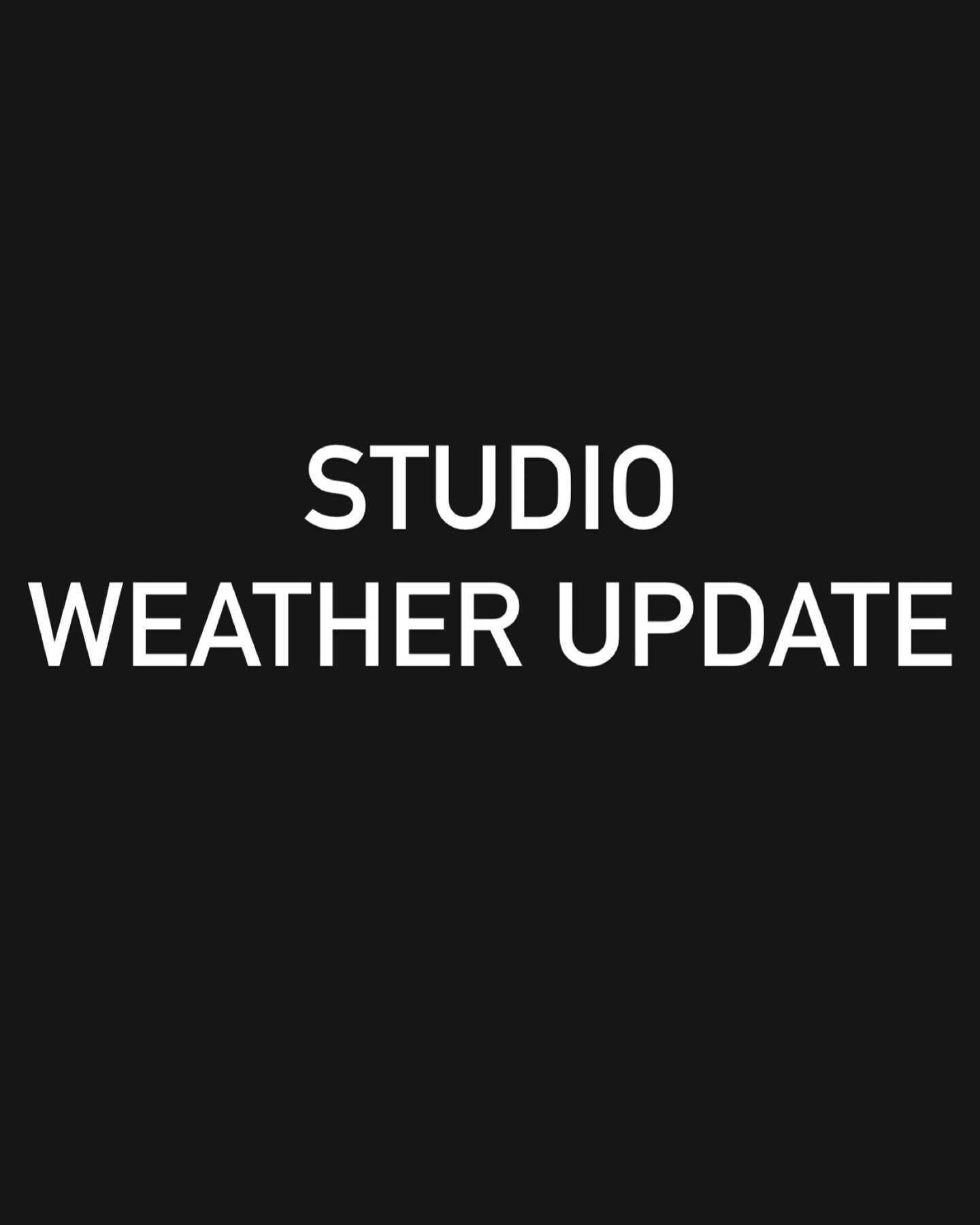 Still no power out here. Sadly all weekend class sessions have been cancelled. We are working to fix this situation ASAP. Us and so many others are without power now, please stay safe out there! Update to come-
