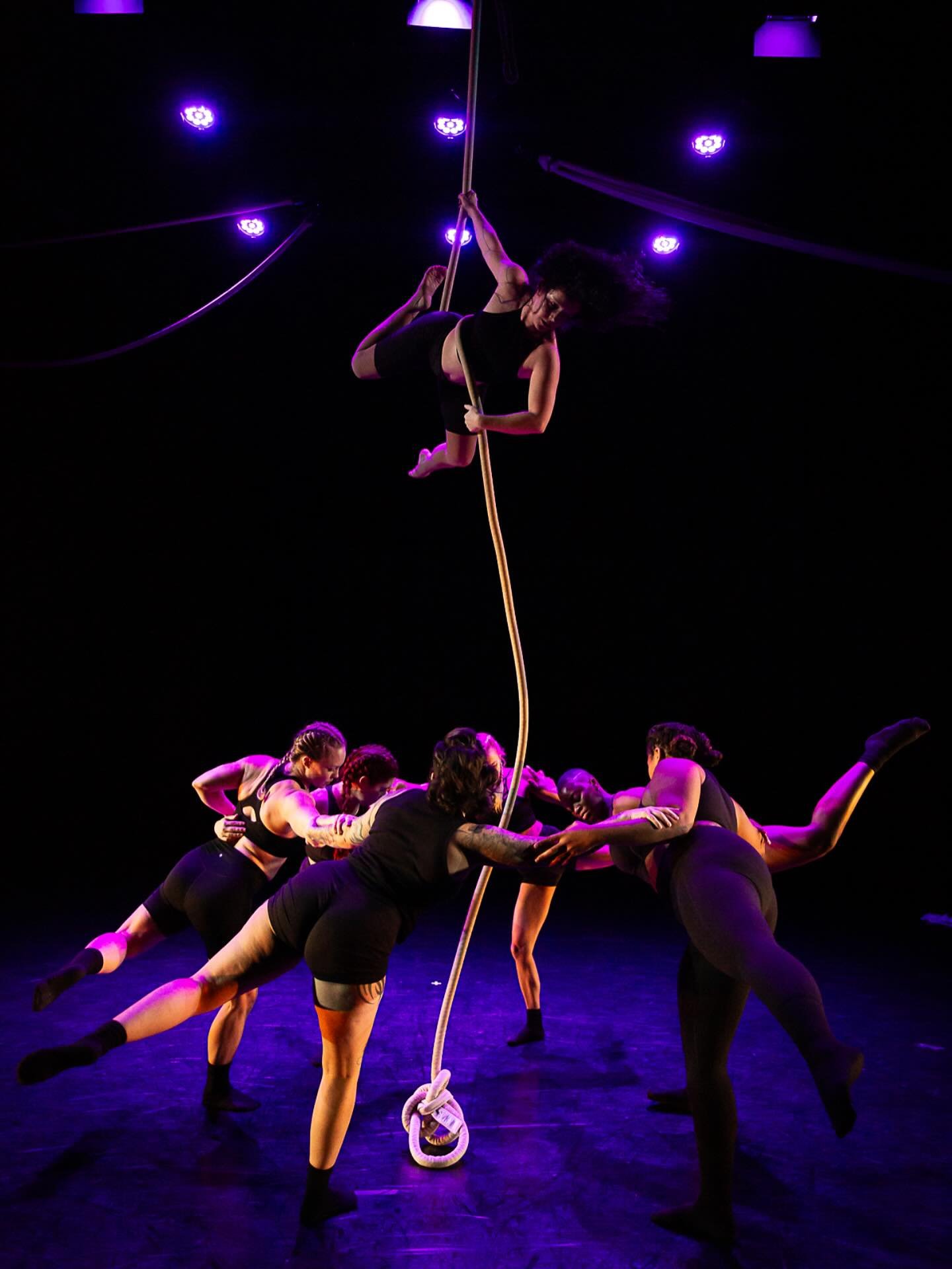 We like to say Cai Circus has a tight-knit community&hellip; but maybe it&rsquo;s more like a gravity-defying, trust-filled, deeply connected chosen family. 💜✨
-
Throwback to Houston Fringe Festival 2023 &mdash; a moment that captures how we move to