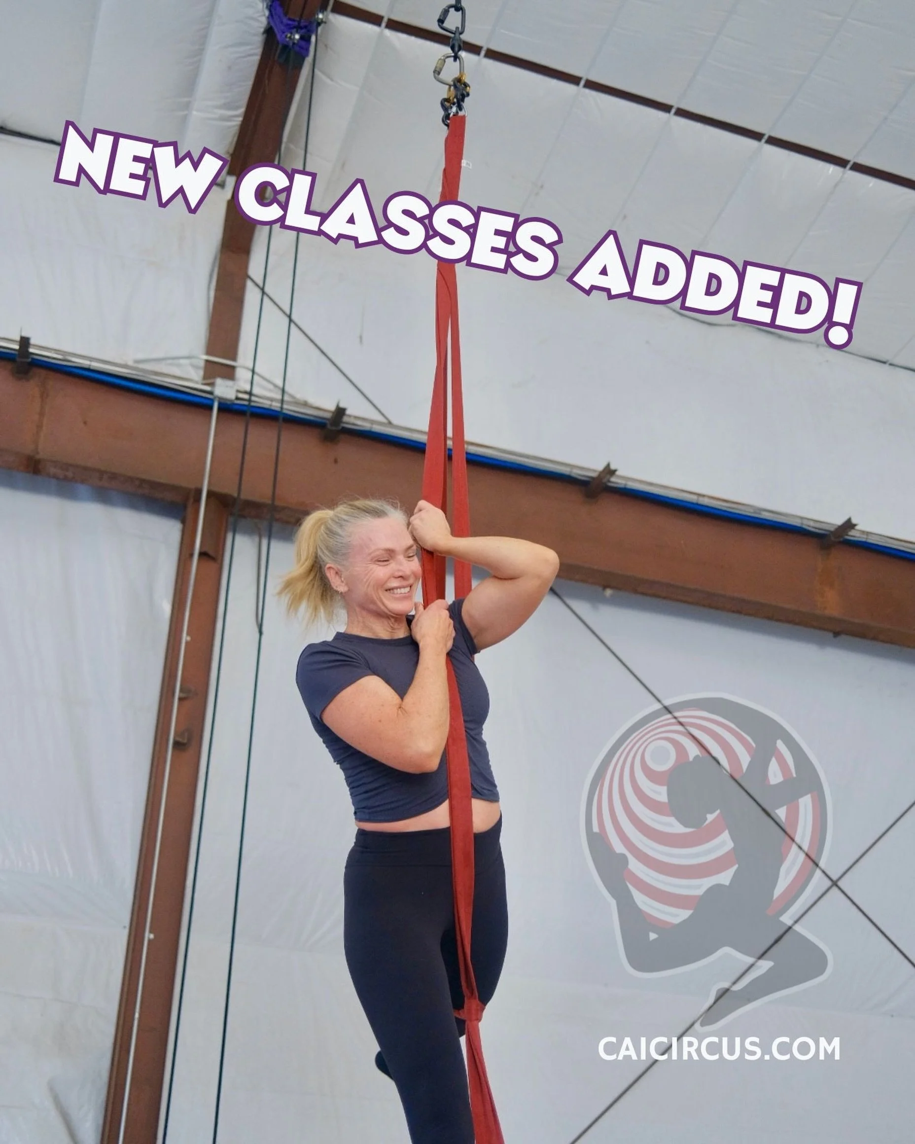 More training opportunities are now available at Cai Circus!

We&rsquo;ve added new classes and significantly expanded our Open Studio schedule to provide greater flexibility for training, practice, and skill development for our community!

Check out