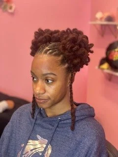 Loc petal buns