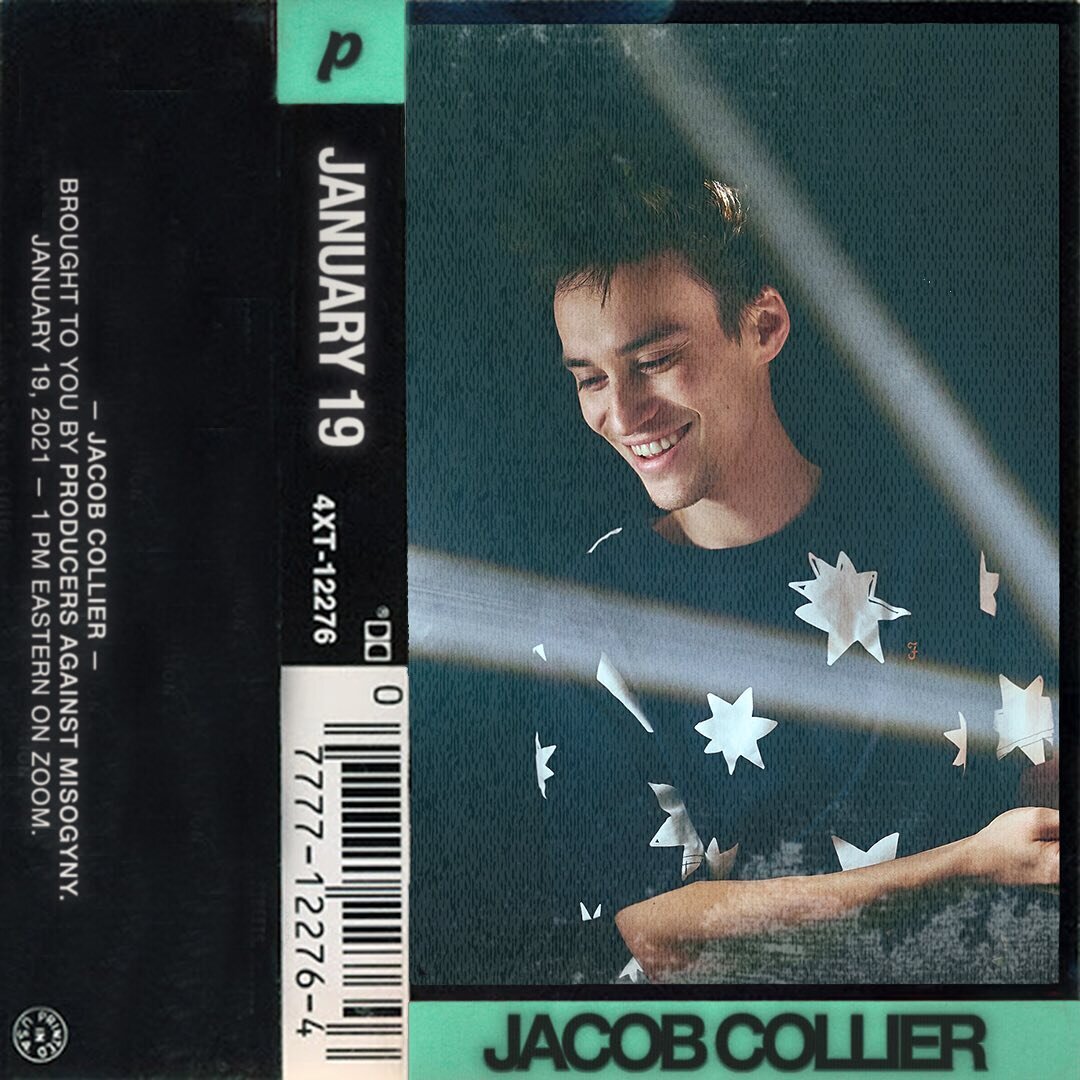 So excited to announce that our next Q&amp;A and track deconstruction will be with @jacobcollier on 1/19 at 1 PM EST on Zoom (that&rsquo;s next week!). Our co-moderators are @sofiadangelo27, @st3llapop, and @lilyamiclo. Swipe to find out which track 