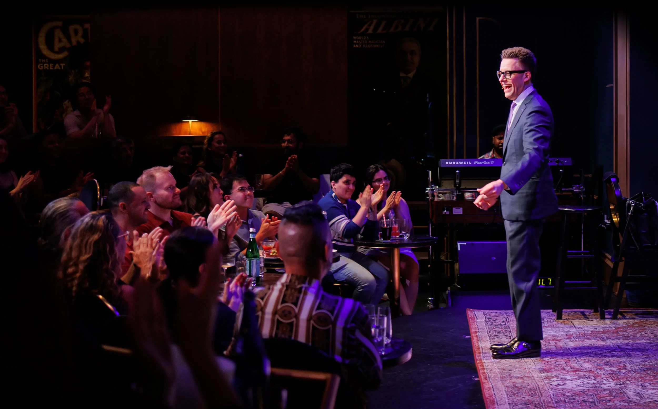 Arthur Trace performing interactive magic for VIP event guests
