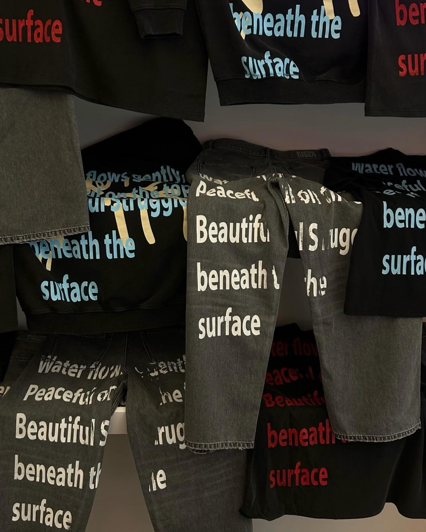 Screen printing for @beautifulstruggles