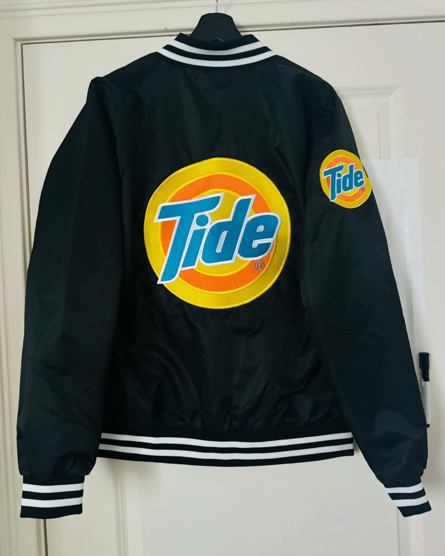 Custom Tide embroidered bomber jacket for @beastboogie @tidelaundry ๐ฅ