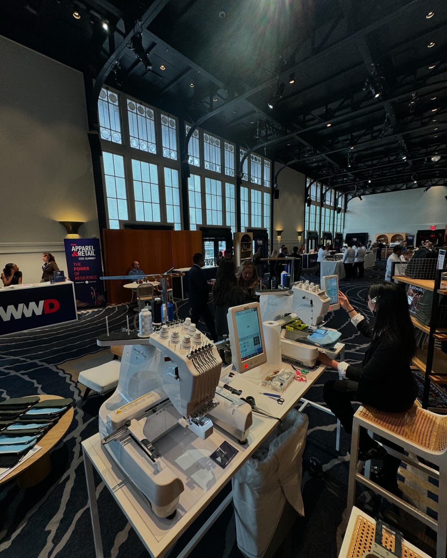Live Embroidery at @wwd Apparel & Retail CEO Summit