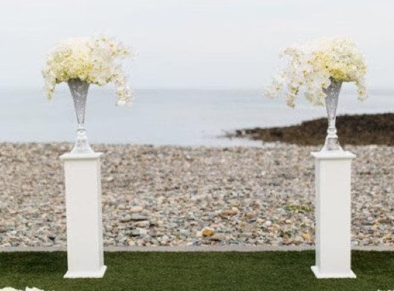 Pedestal Rental Cape Cod Wedding Arch