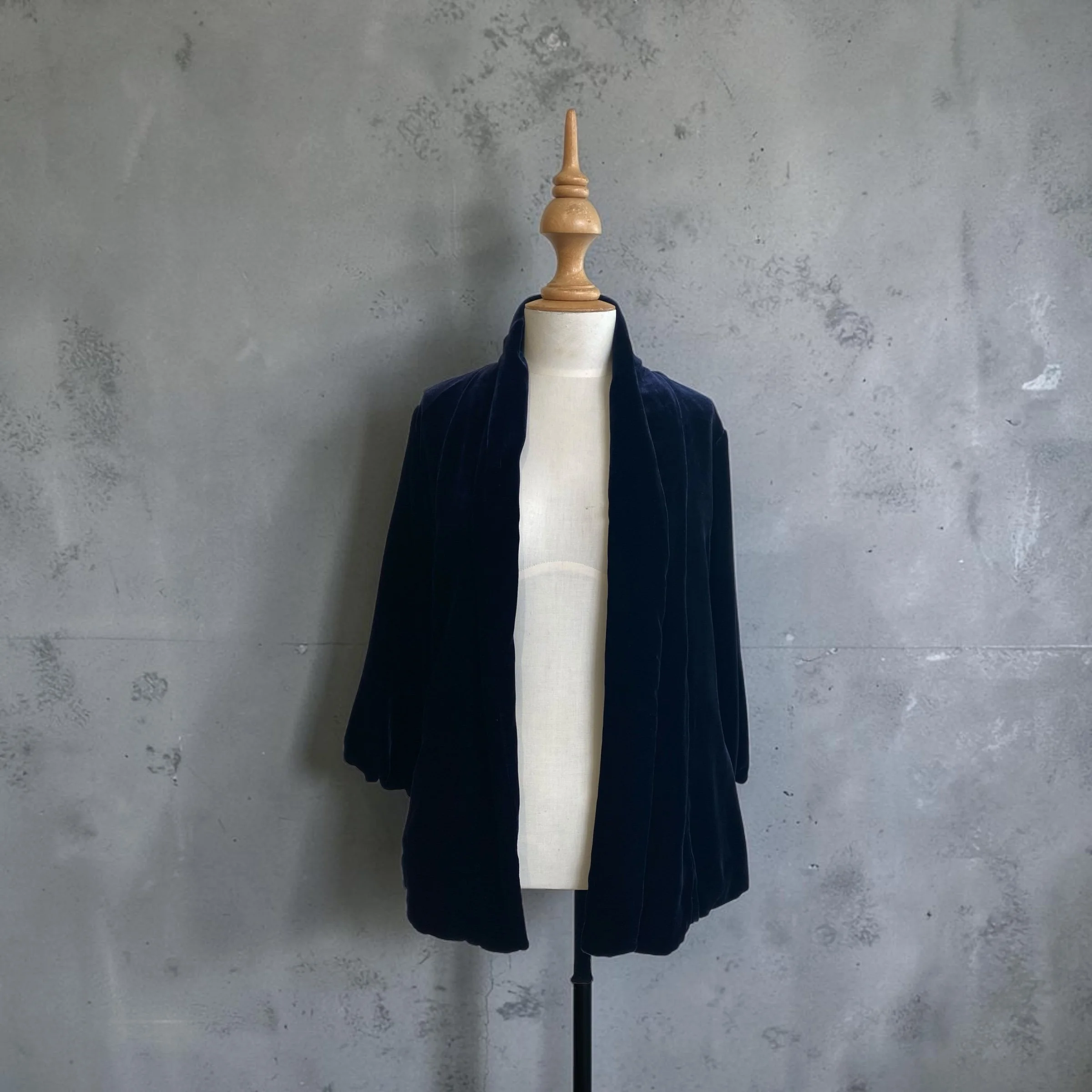 Sophie Jacket — Velvet Dark Sapphire