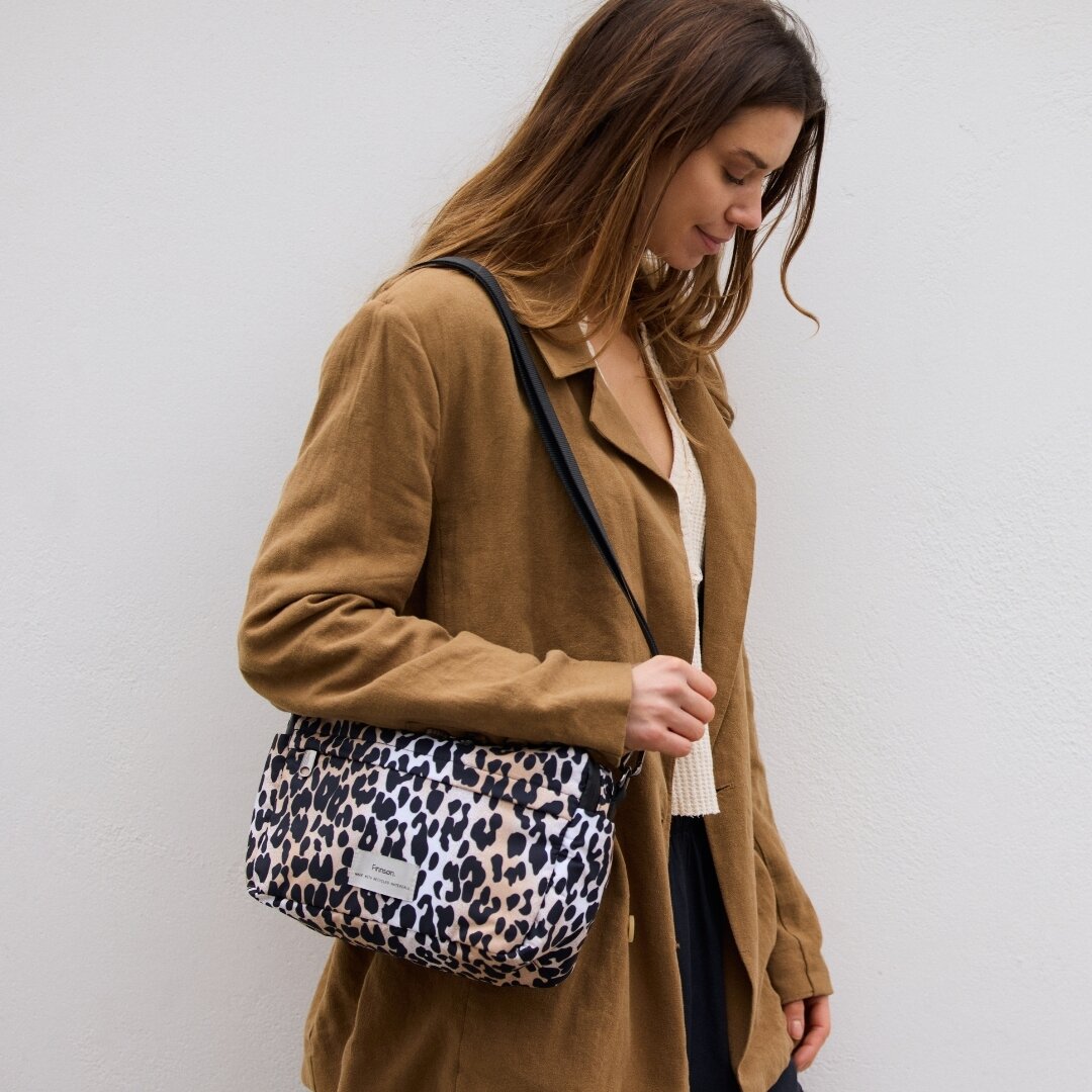 Leopard is IN. Feeling wild? 🐆 

Get your fix with Frida and Kari, both available in Leopard. These items are stylish yet practical companions solo or with your little one.

Selby eco changing bag in Leopard is now sold out - preorder now on the web