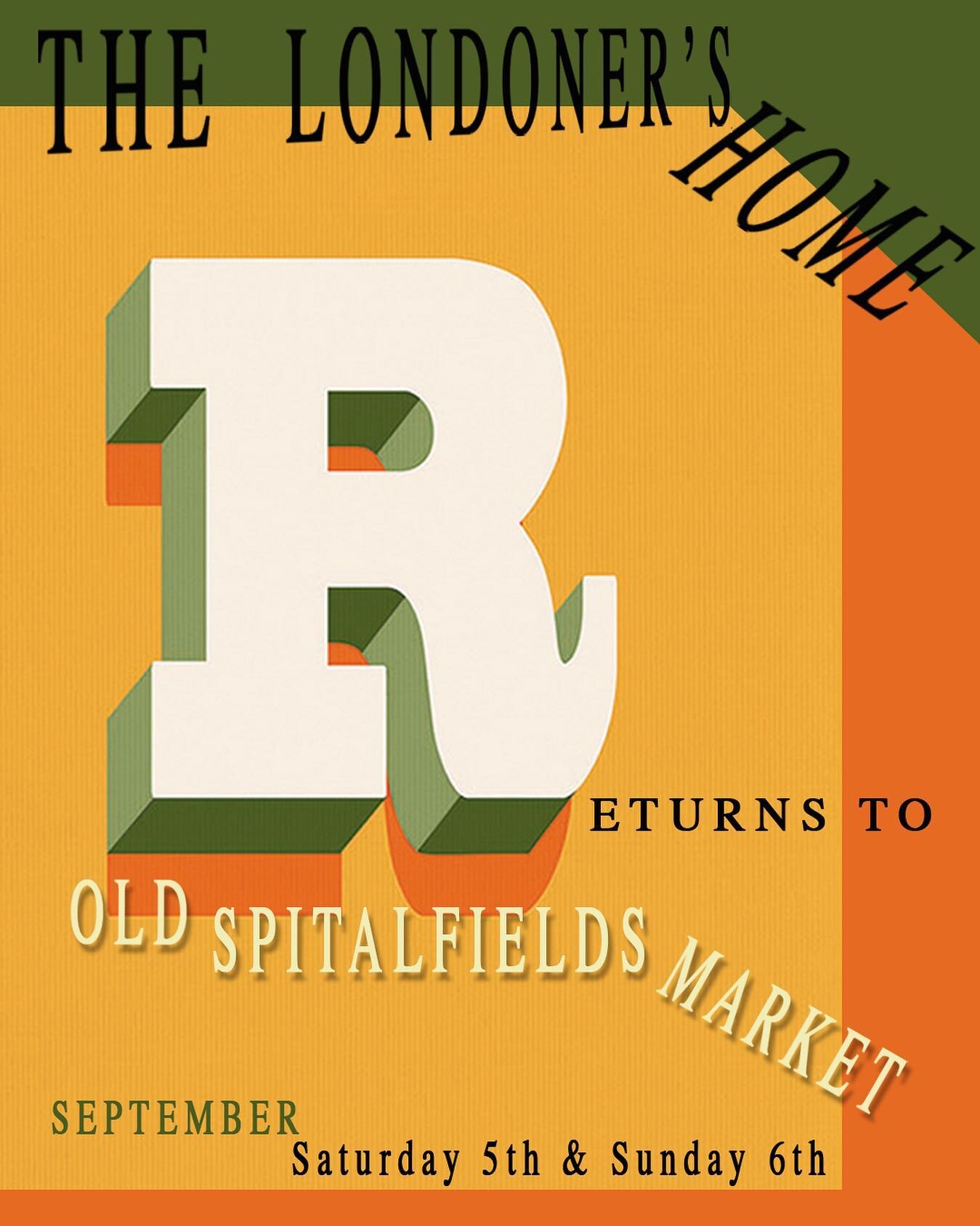 @oldspitalfieldsmarket returns for the first time since the Covid pandemic on Saturday 5th &amp; Sunday 6th September - A designers and makers guest market selling their original products. Spitalfields is a great place to come right now with lots of 