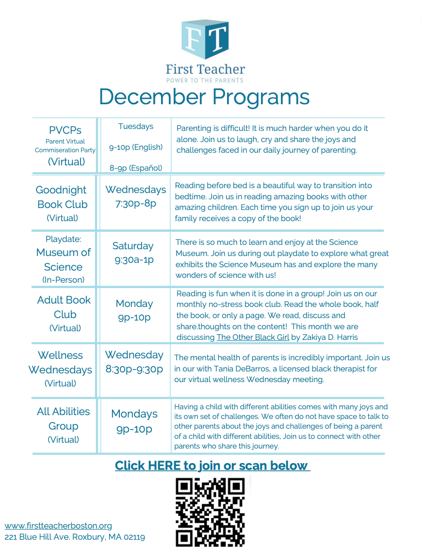December Programs 