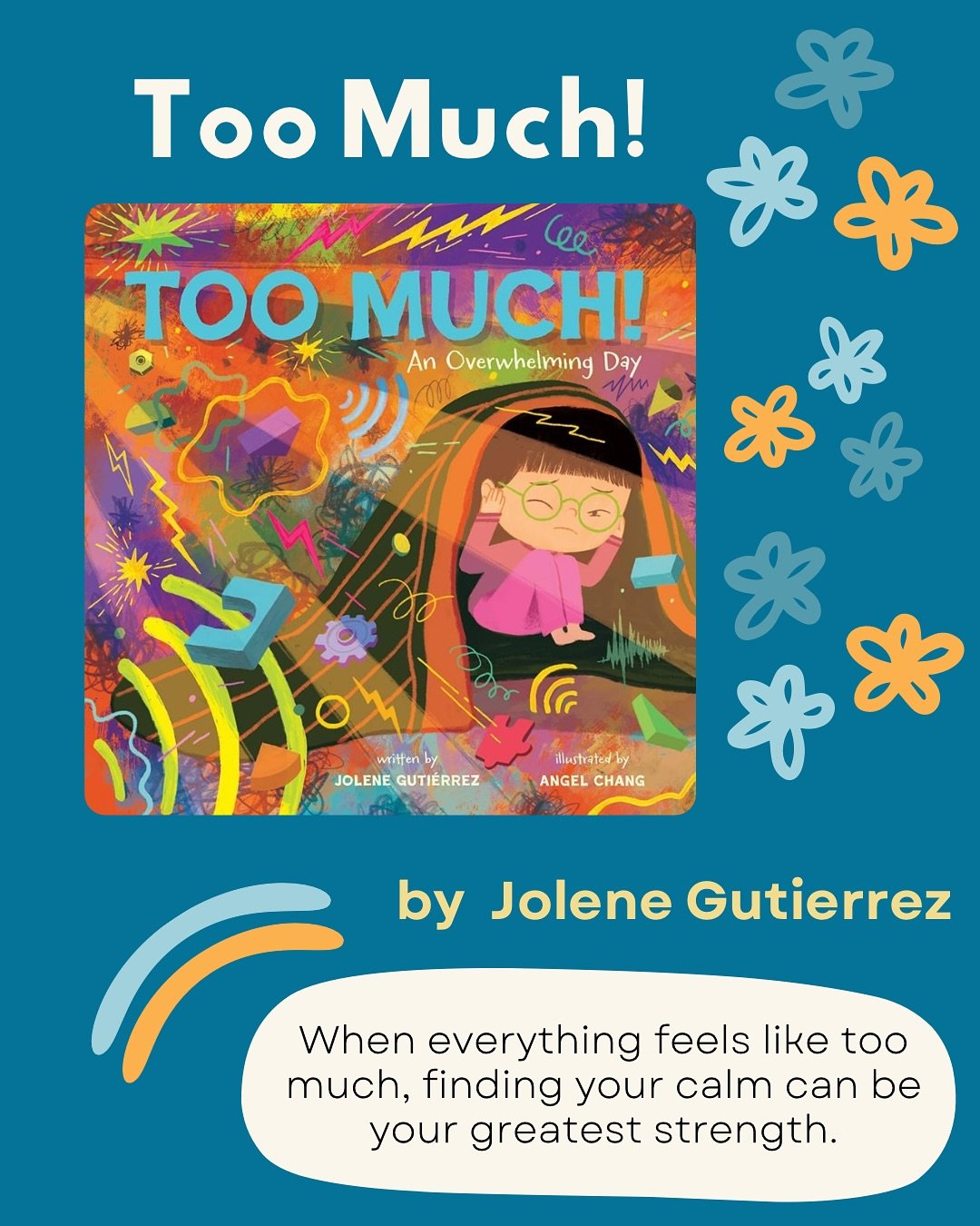 Today’s Goodnight Book Club celebrates embracing our true selves! We’re reading Too Much by Jolene Gutierrez—an inspiring story that reminds us things when can do when the it’s just “too much,” especially in a worl