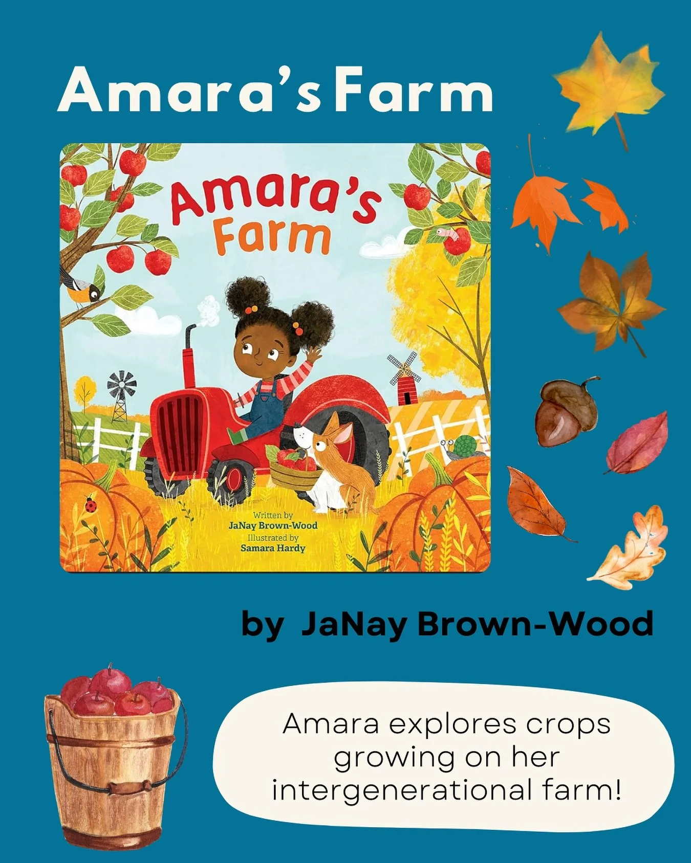 Wondering what we read this month? During our first Goodnight Book Club in November, we explored &lsquo;Amara&rsquo;s Farm&rsquo; by @janaybrownwood. It was a sweet celebration of fall, family, and the magic of growing things together. Our little rea