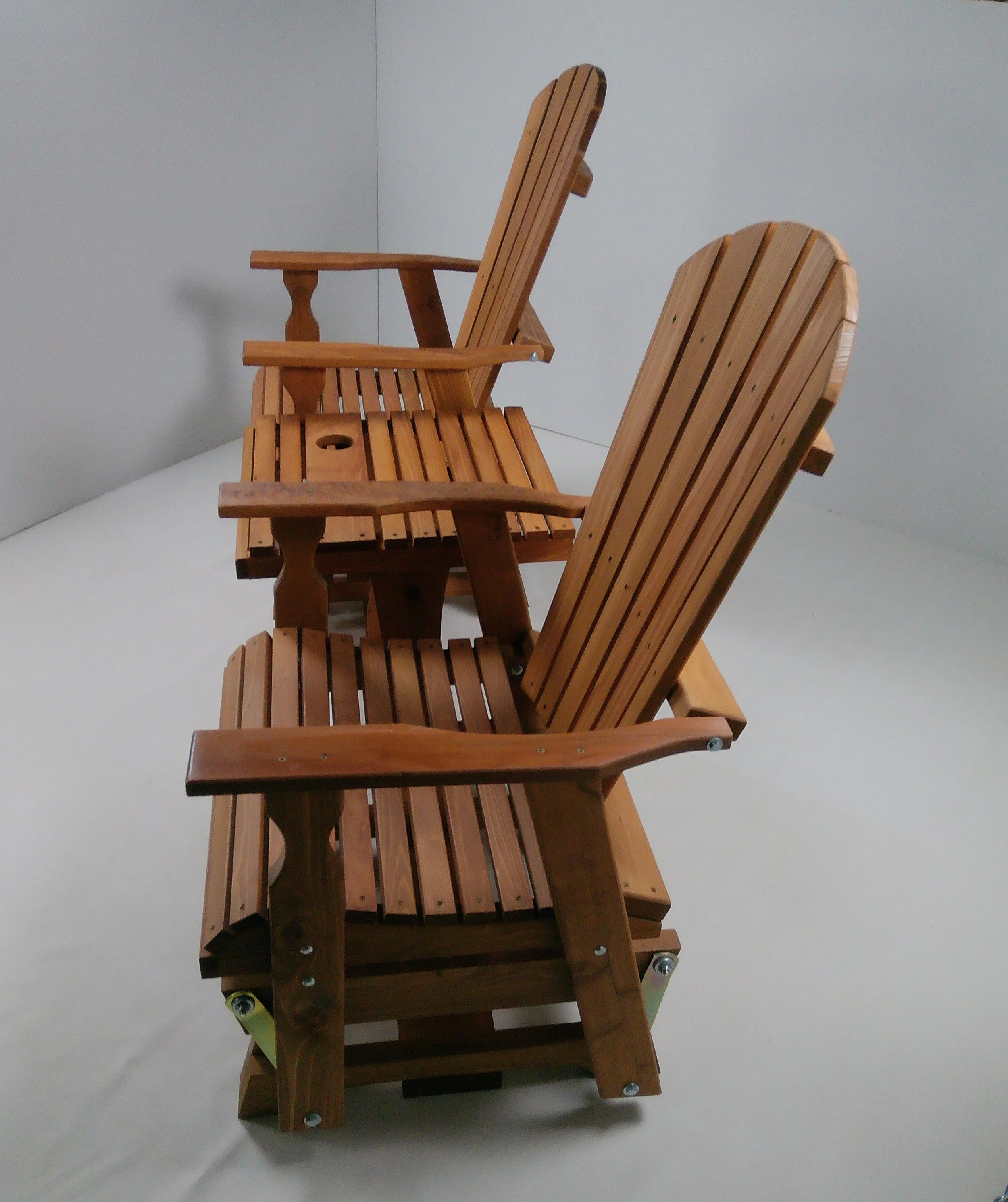 6 Ft. Cedar Fan-back Settee Glider, Amish-made