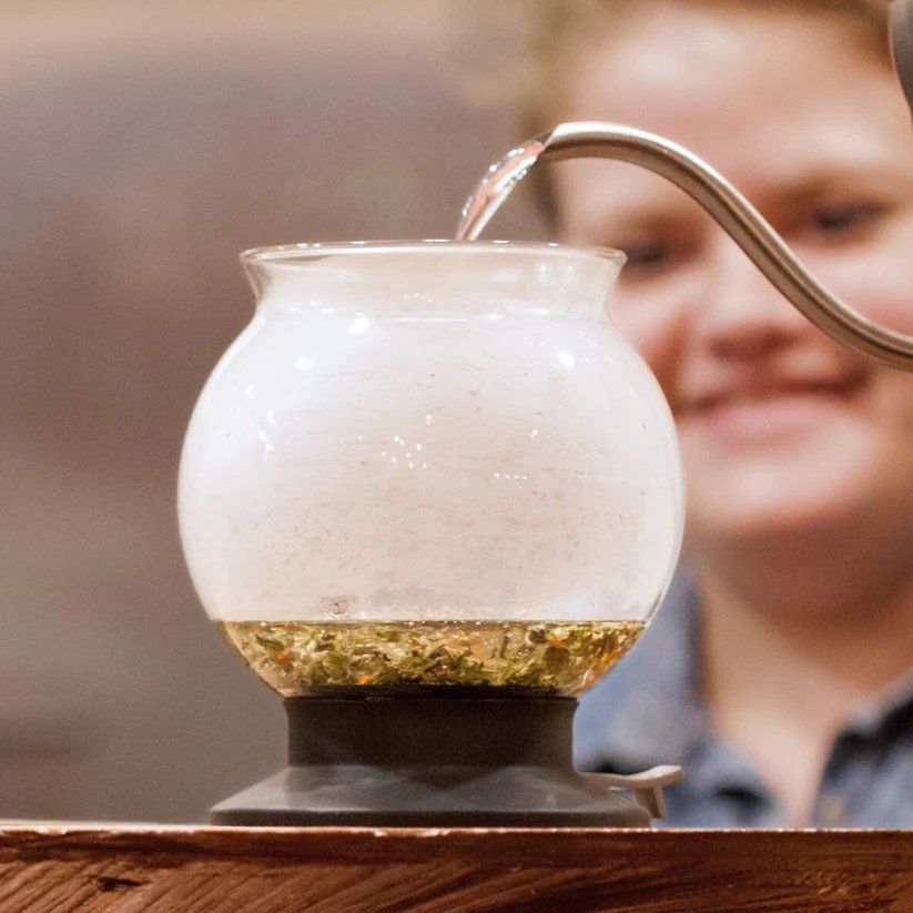 Hario Largo Glass Tea Infuser Dripper for Loose Leaf Brewing | Piper & Leaf Tea Co..jpeg