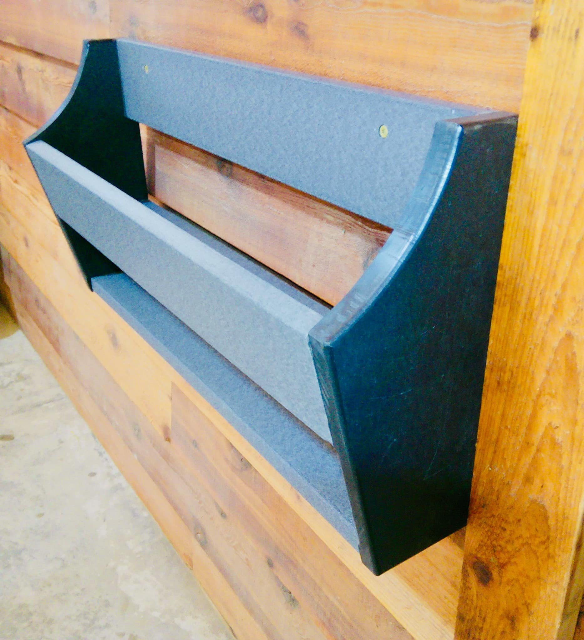 Gray Hanging Storage Rack – Versatile & Space-Saving, Amish-made.jpeg