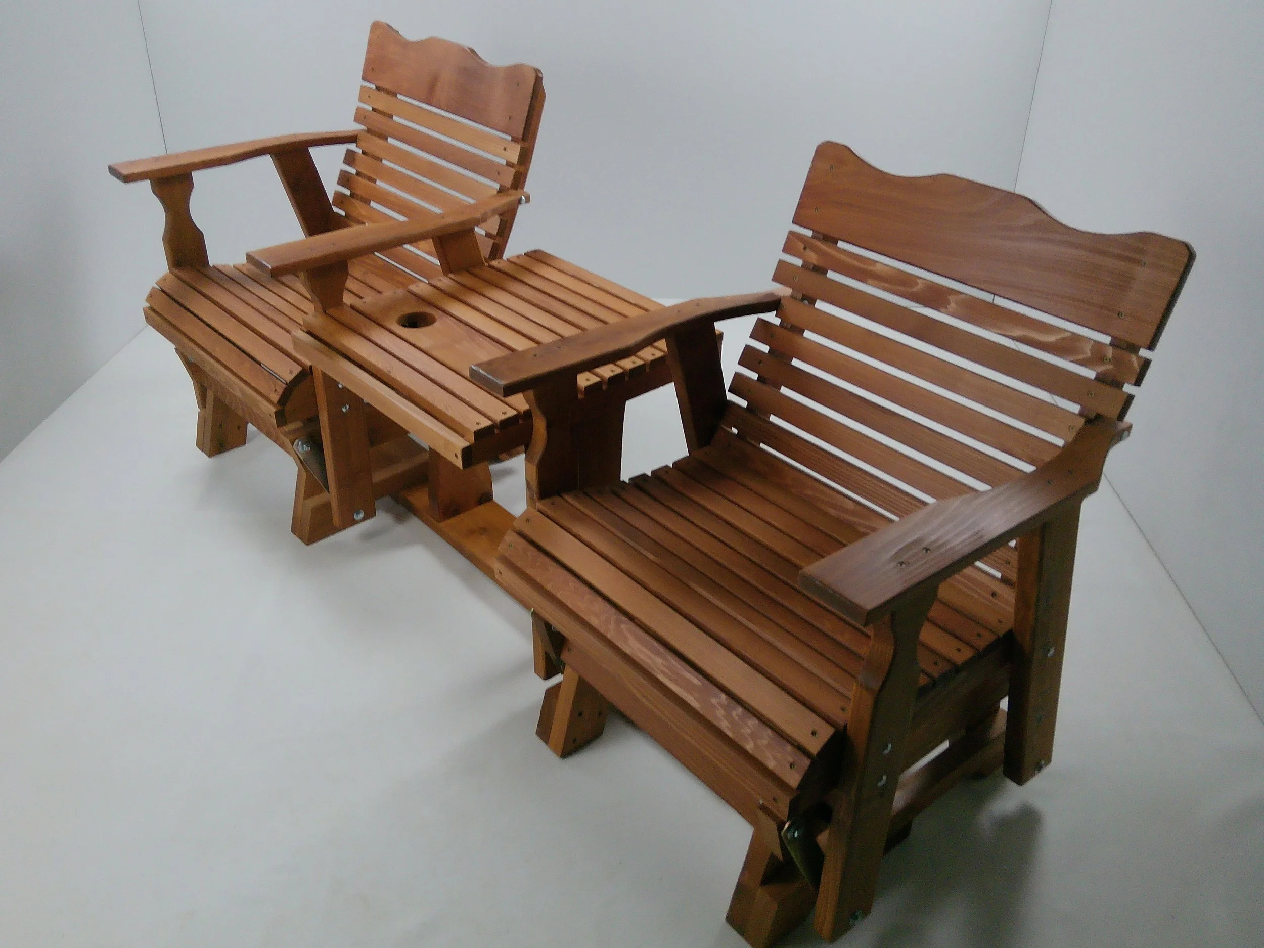 6 Ft. Cedar Settee Glider, Amish-made