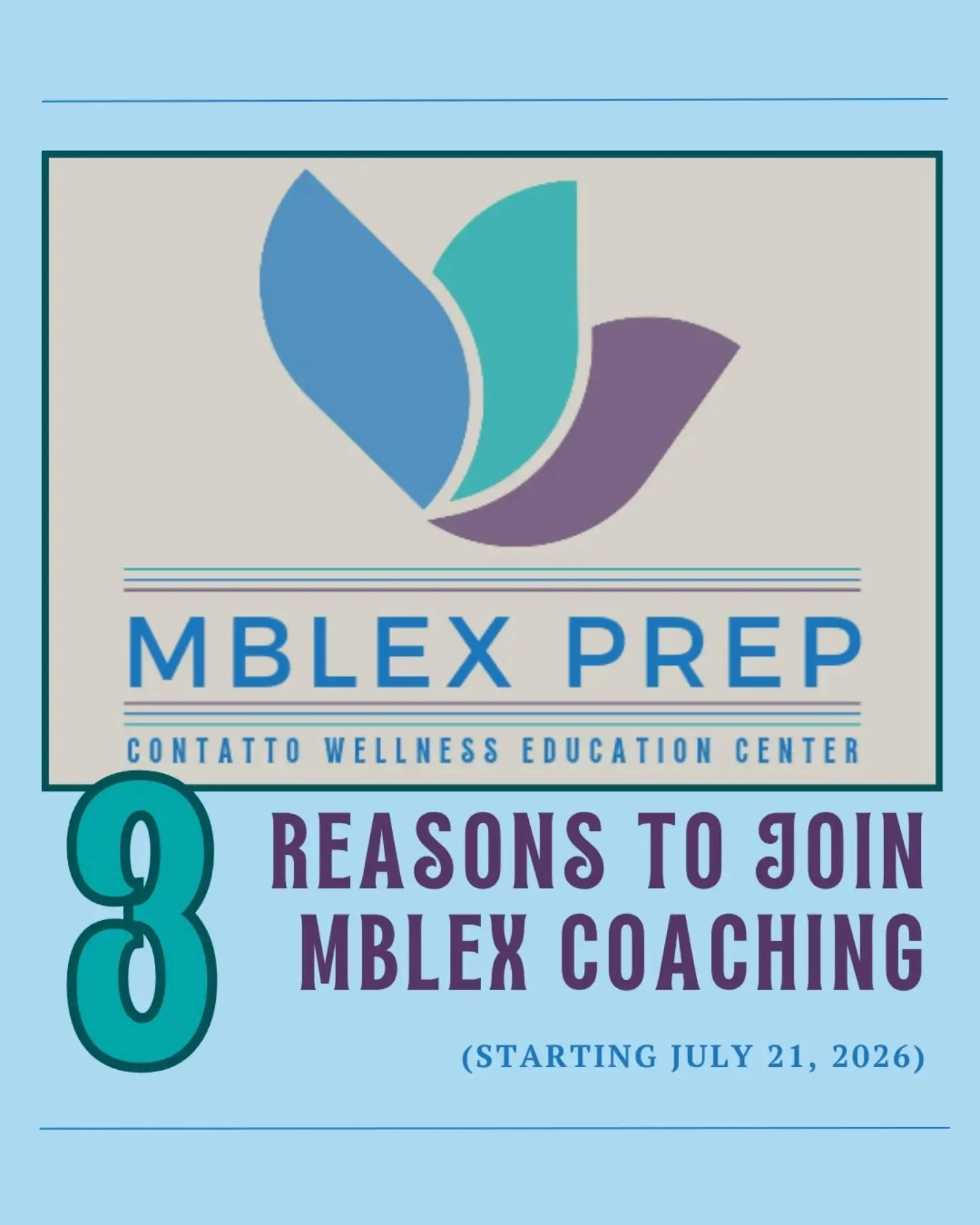 There's still time to join the July cohort!  Sign up to pass the MBLEx with confidence at www.contattowellness.com/mblex-coaching

#MBLEx #MBLExPrep #MBLExCoaching #MassageStudent #MassageSchool