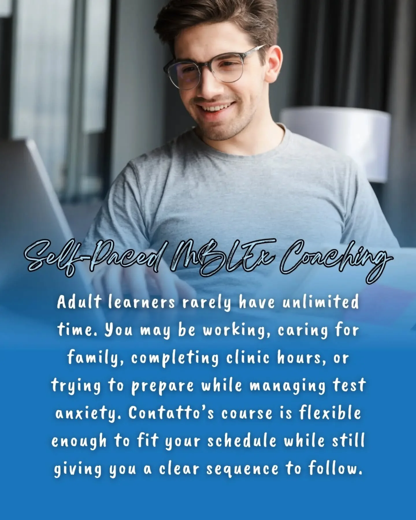 Do you feel unprepared to take the MBLEx?  Unable to attend our instructor-led coaching over Zoom?  We created the perfect resource for you!

Join our self-led MBLEx Prep course at any time.  Our students have a high success rate of first time test t