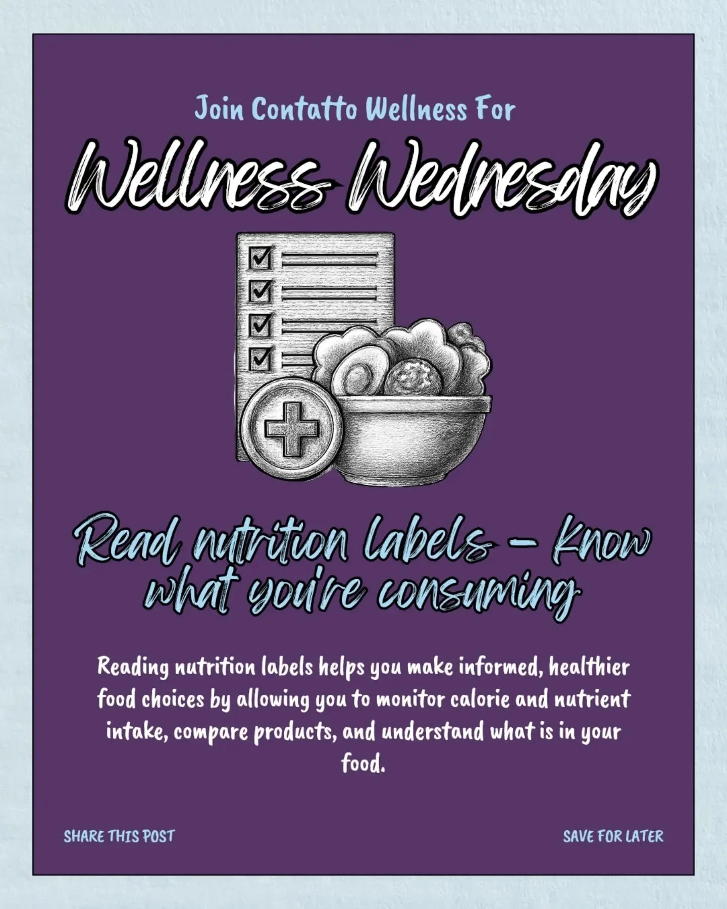 Wellness starts with one small habit.&nbsp; This week: READ NUTRITION LABELS!💡 

#WellnessWednesday #WellnessJourney #WellnessThatWorks #nutrition