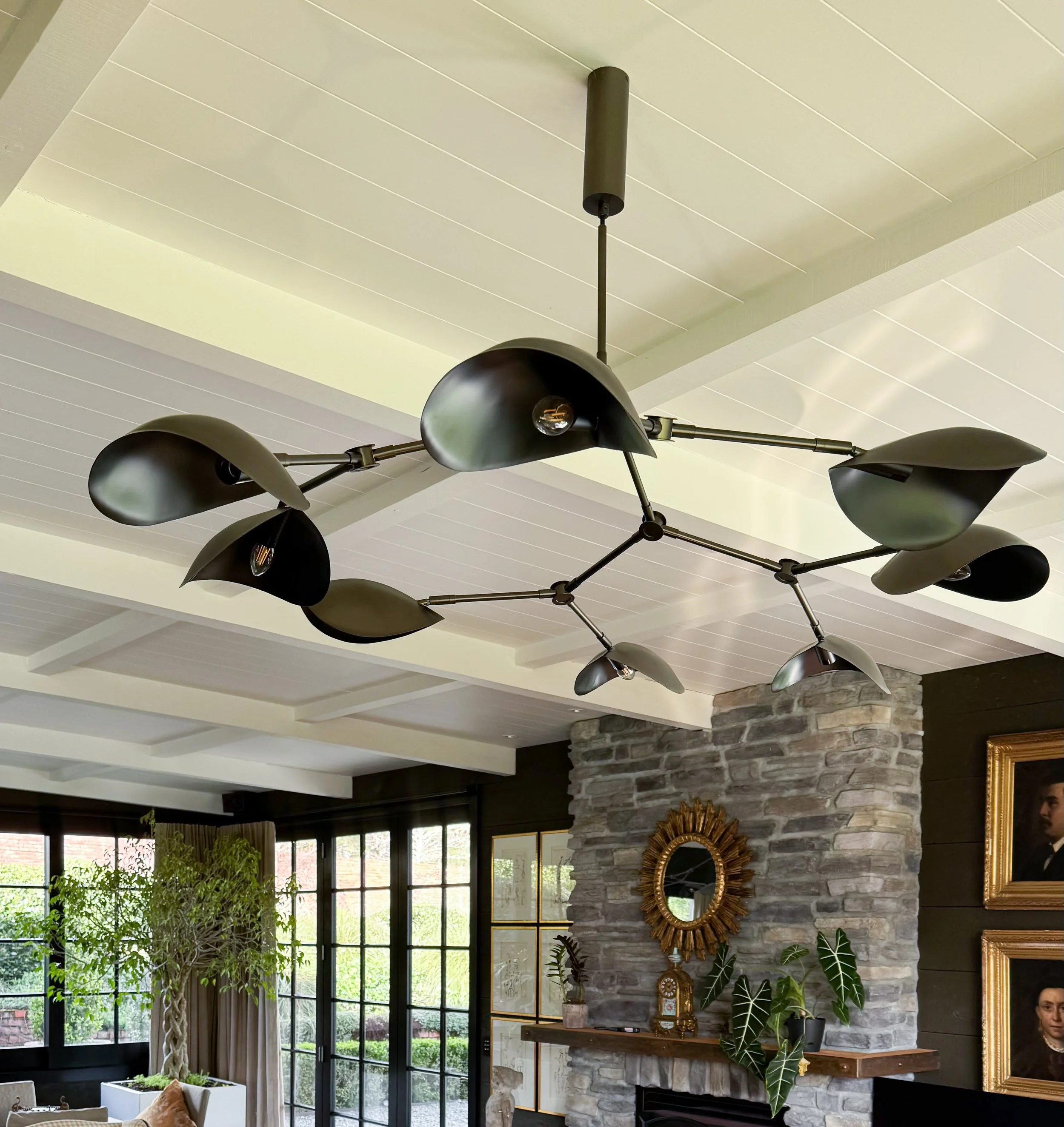 Modern black ceiling pendant light