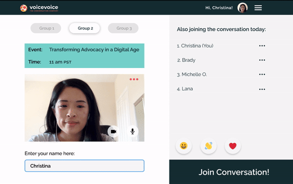 Voicevoice Video Platform Virtual Lobby