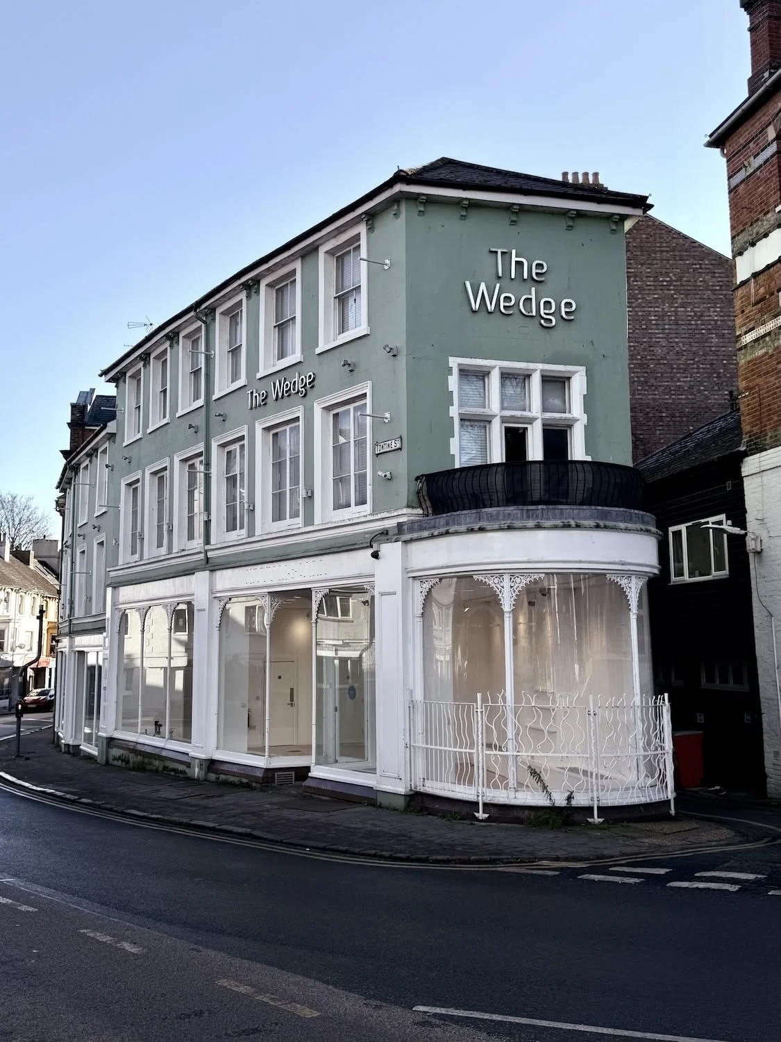 Image of The Wedge in Folkestone from the road outside