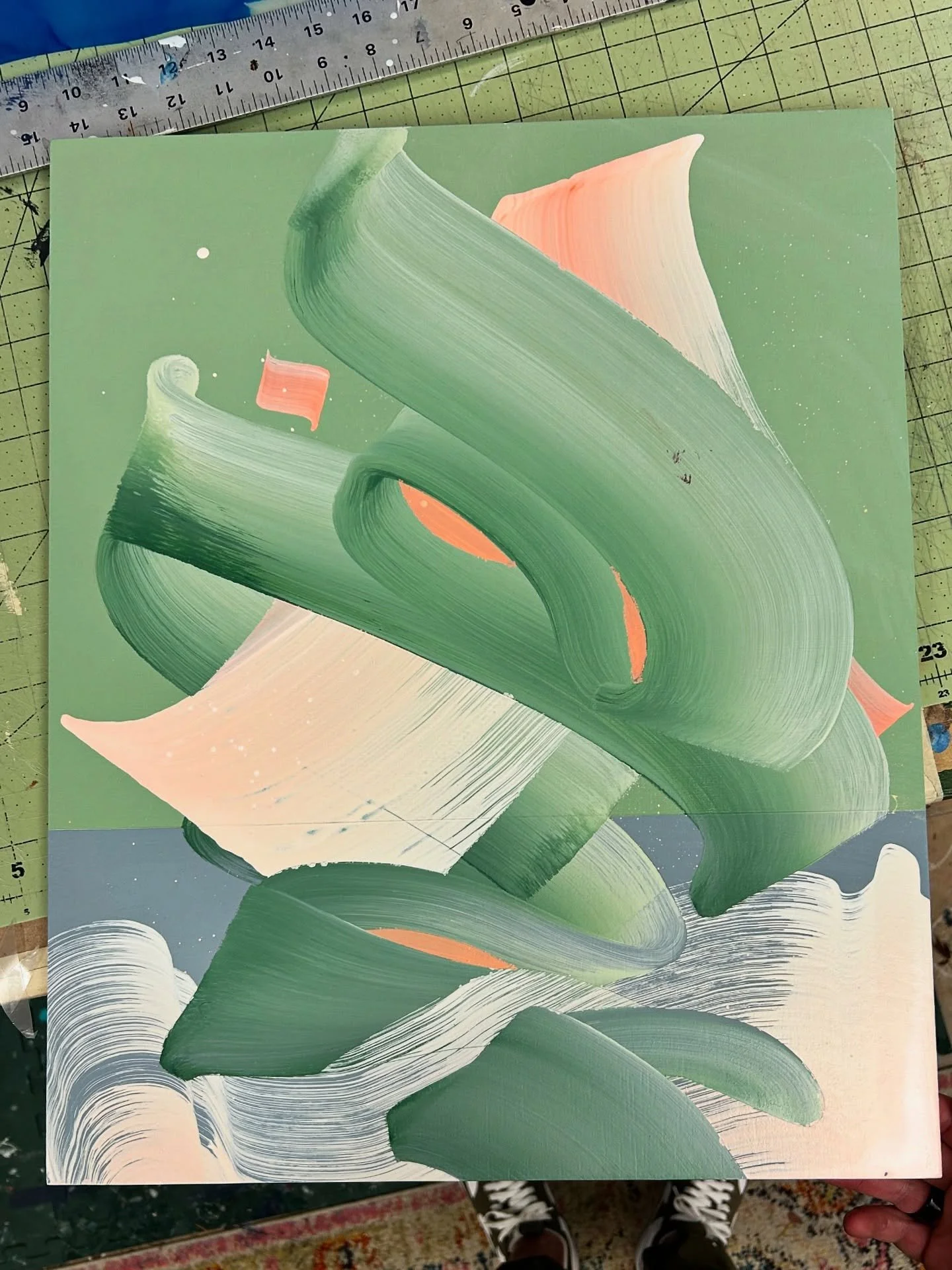 Lots of new panel paintings on the way 🏃&zwj;♂️Seattle friends, got a November studio sale announcement coming later this week, stay locked! 🔒