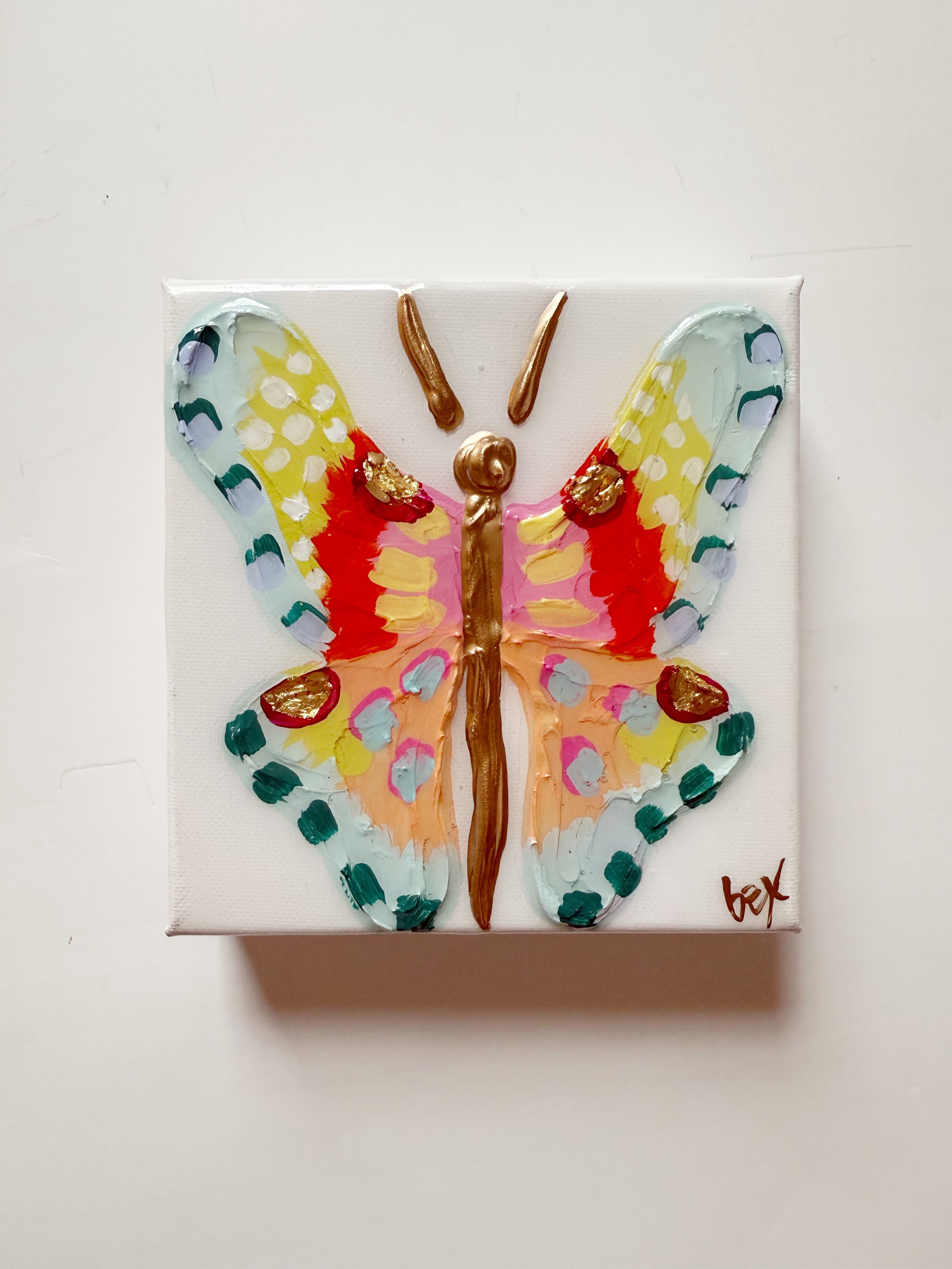 6x6 'New Life' Butterfly