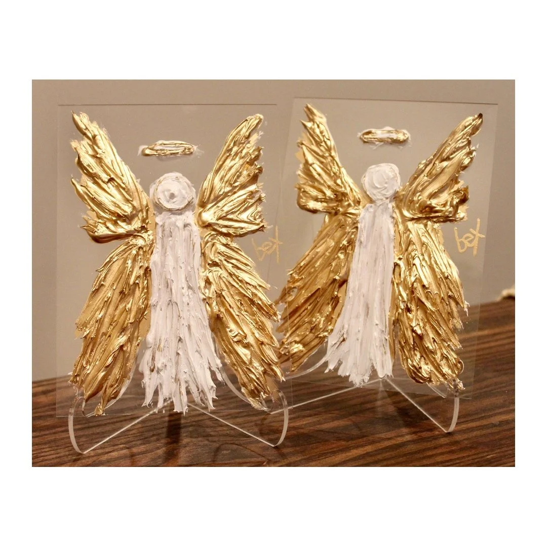 Angel Acrylic Panel & Easel Set