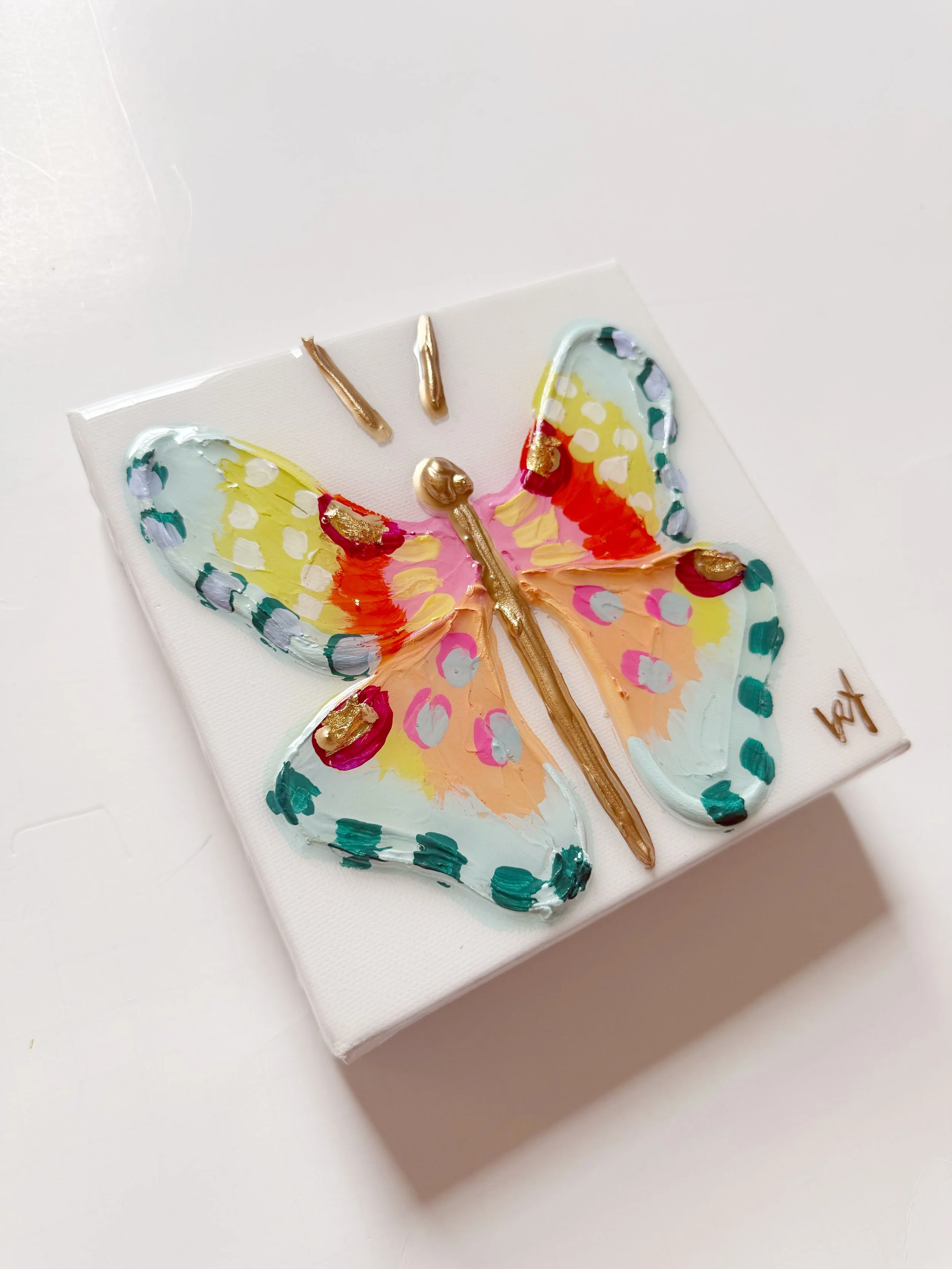 6x6 'New Life' Butterfly
