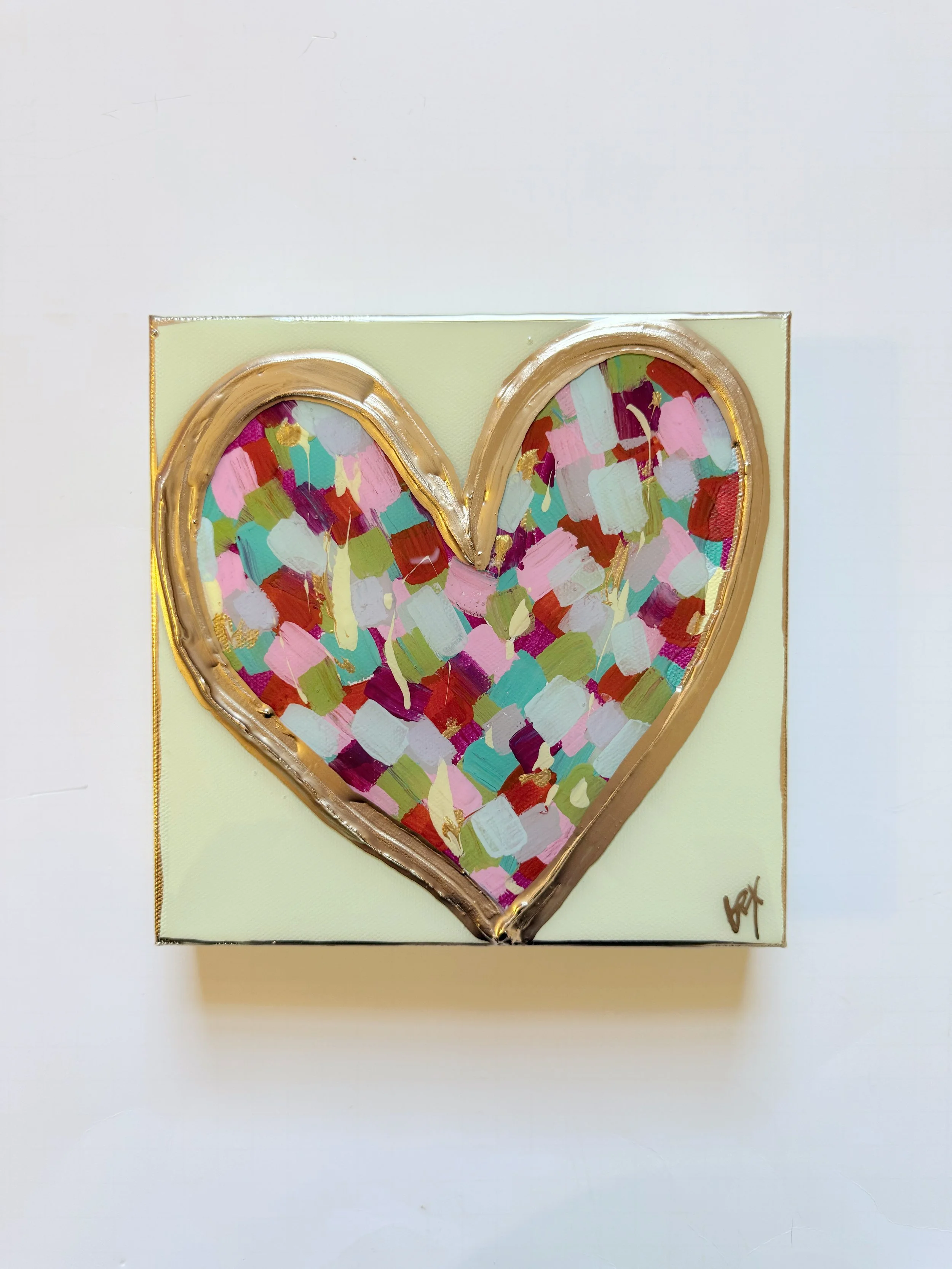 8x8 Heart in 'Meadow'