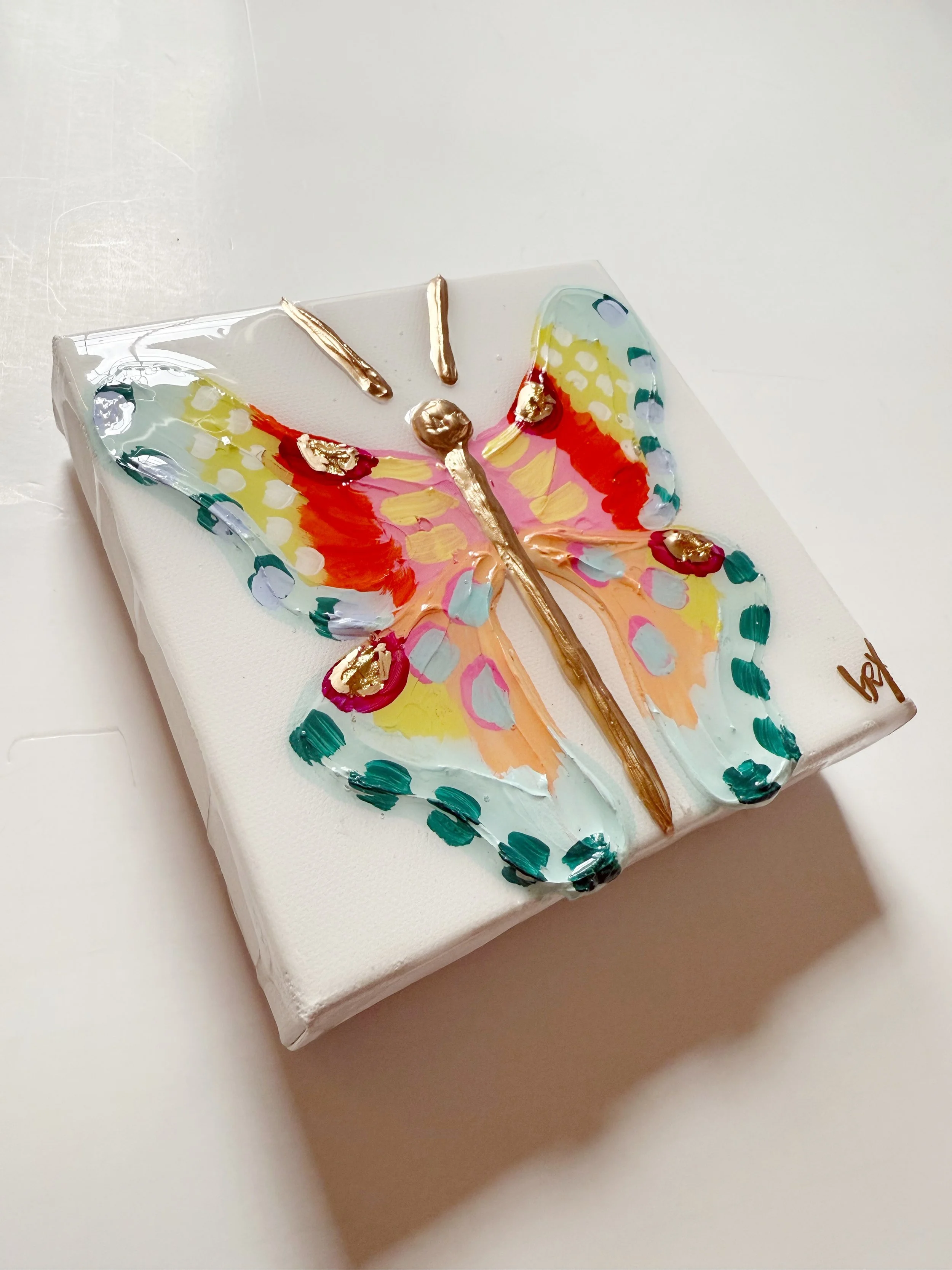 6x6 'New Life' Butterfly