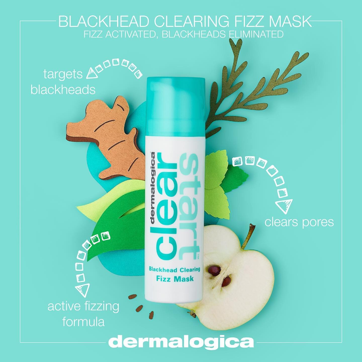 FIZZ ON, BLACKHEADS GONE👋🏼 

BLACKHEAD CLEARING FIZZ MASK🍏 &mdash; A unique fizzing technology that activates upon application to open pores, help dissolve congestion + facilitate blackhead clearing. 

This Mask contains ingredients like Sulfur, K